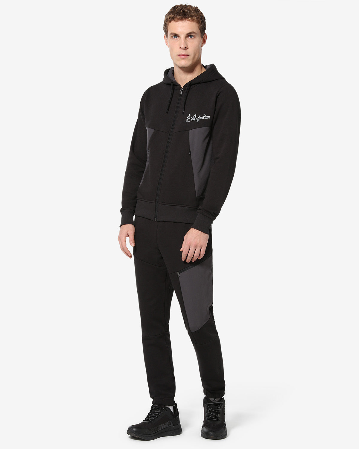 australian-tek-fleece-jacket-softech-nera-con-cappuccio image 3