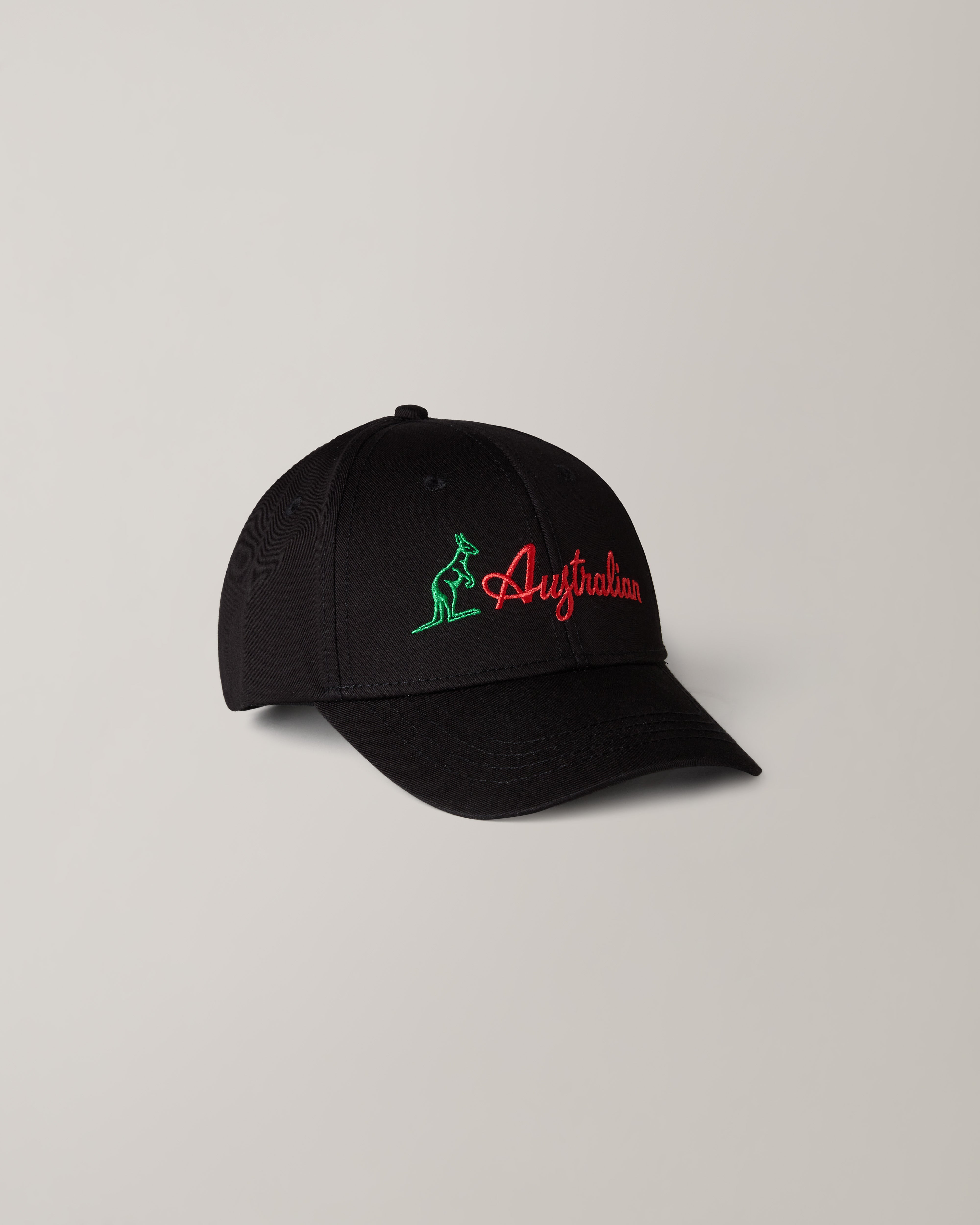 australian-icon-cap-cappellino-cotone-nero-logo-ricamato image 1