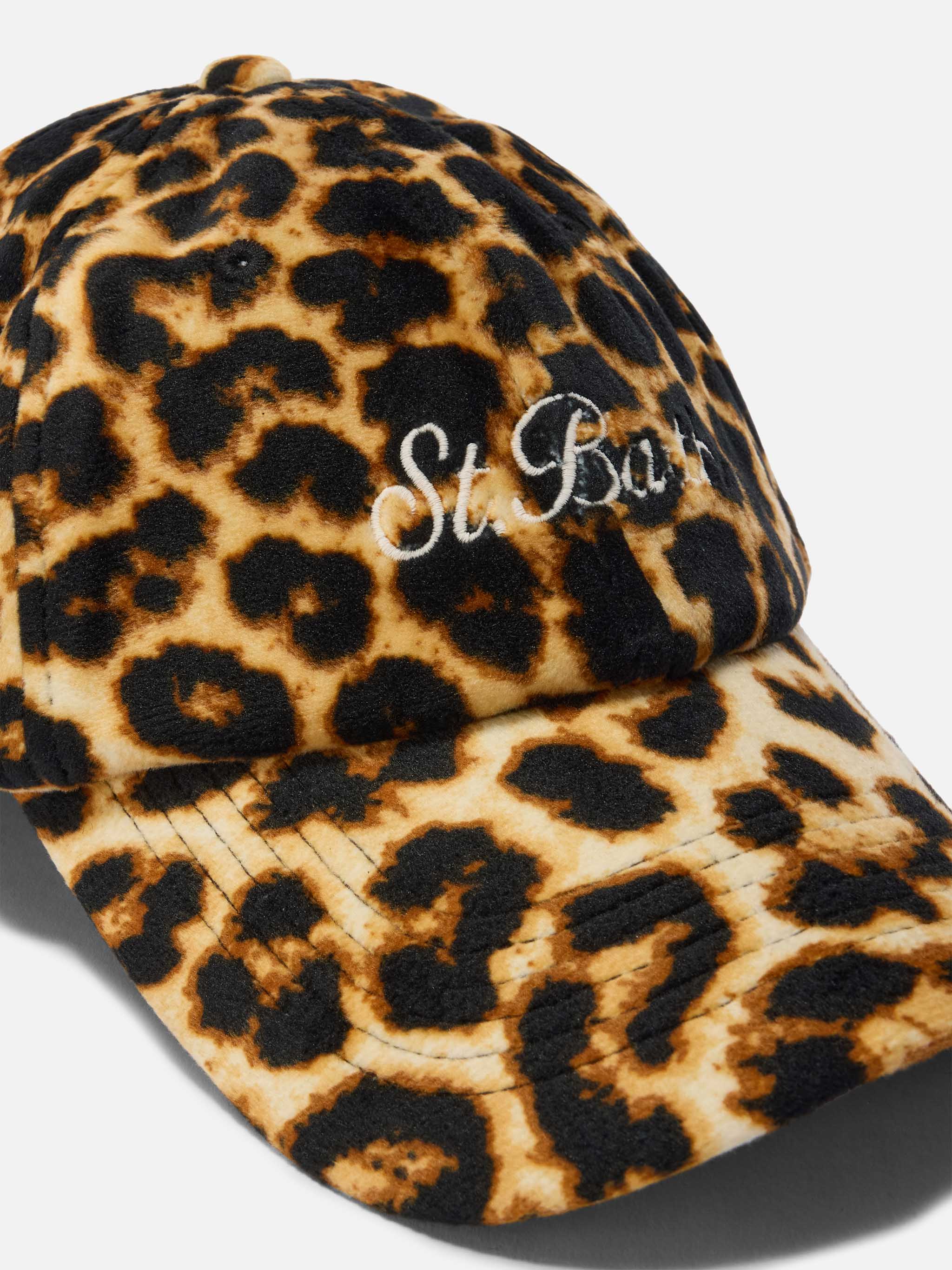 mc2-saint-barth-cappello-baseball-velvet-velluto-leopardato-taglia-regolabile image 2