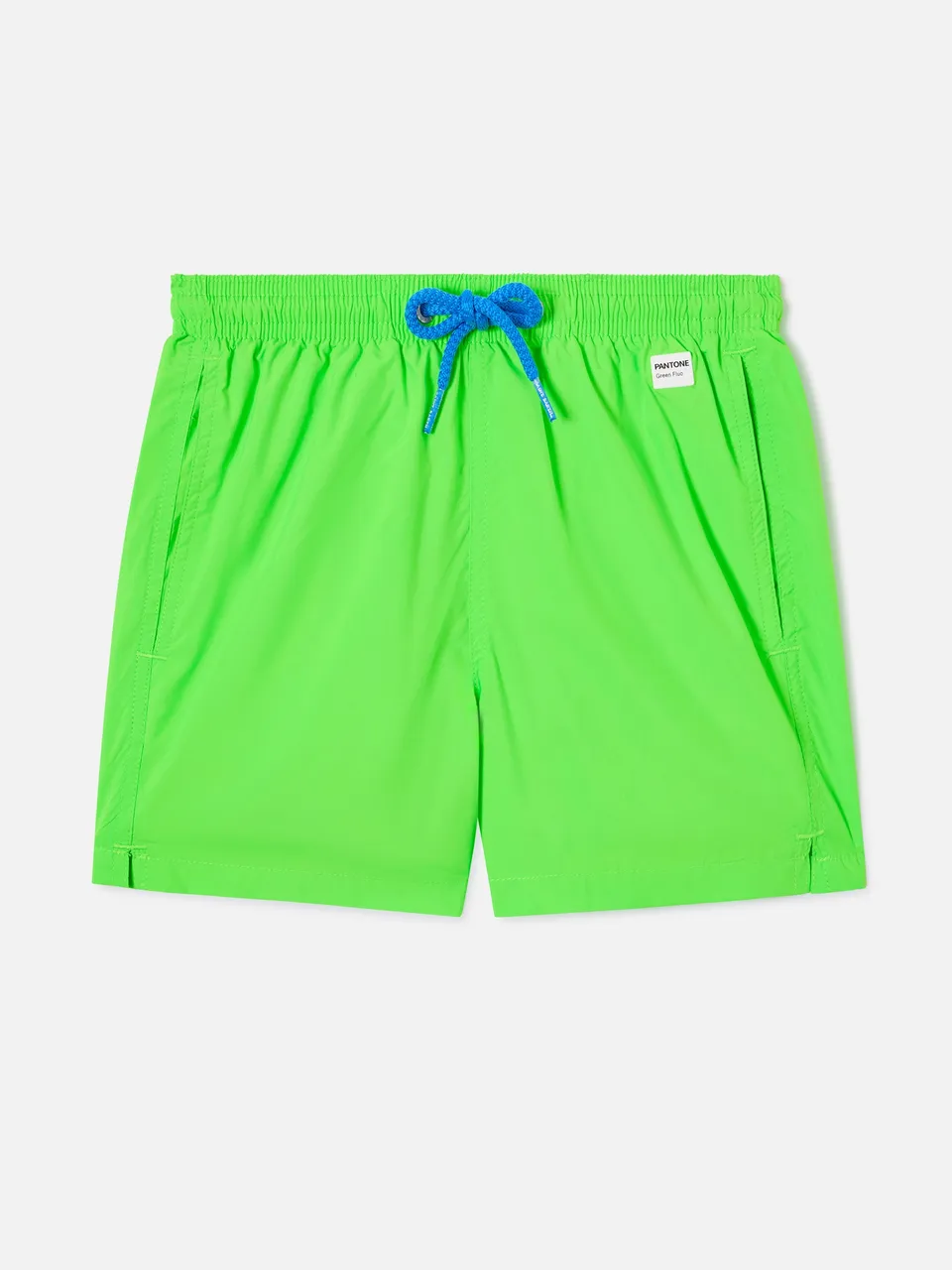 mc2-saint-barth-costume-da-bagno-bambino-jean-lighting-verde-fluo-in-tessuto-ult image 1