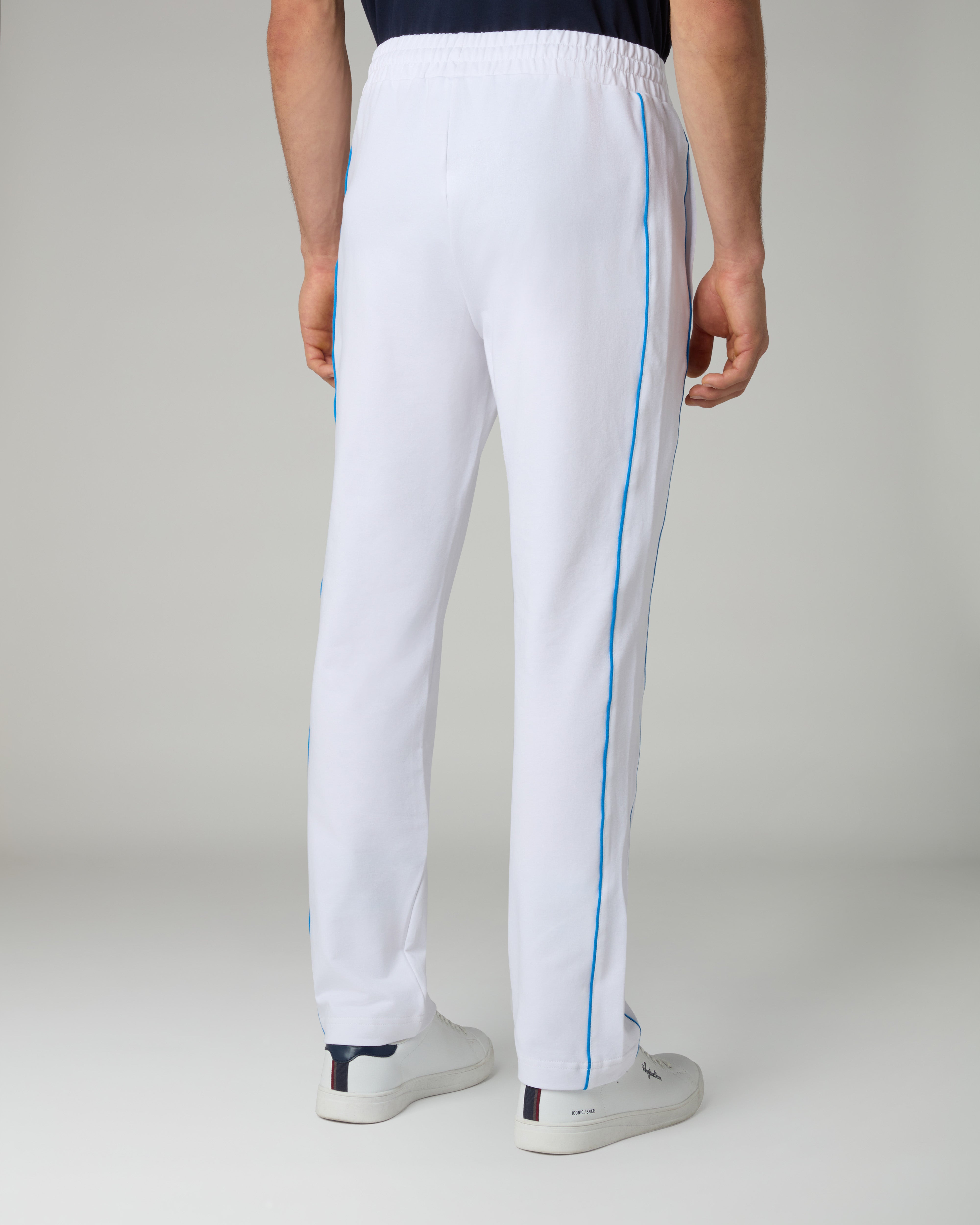 australian-league-track-pant-pantalone-tuta-bianco-felpa-elasticizzata image 3