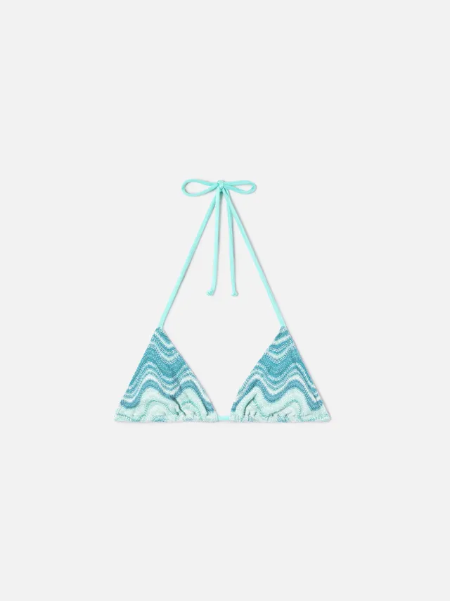 mc2-saint-barth-leah-top-bikini-triangolo-raschel-degrad-verde-aqua image 1