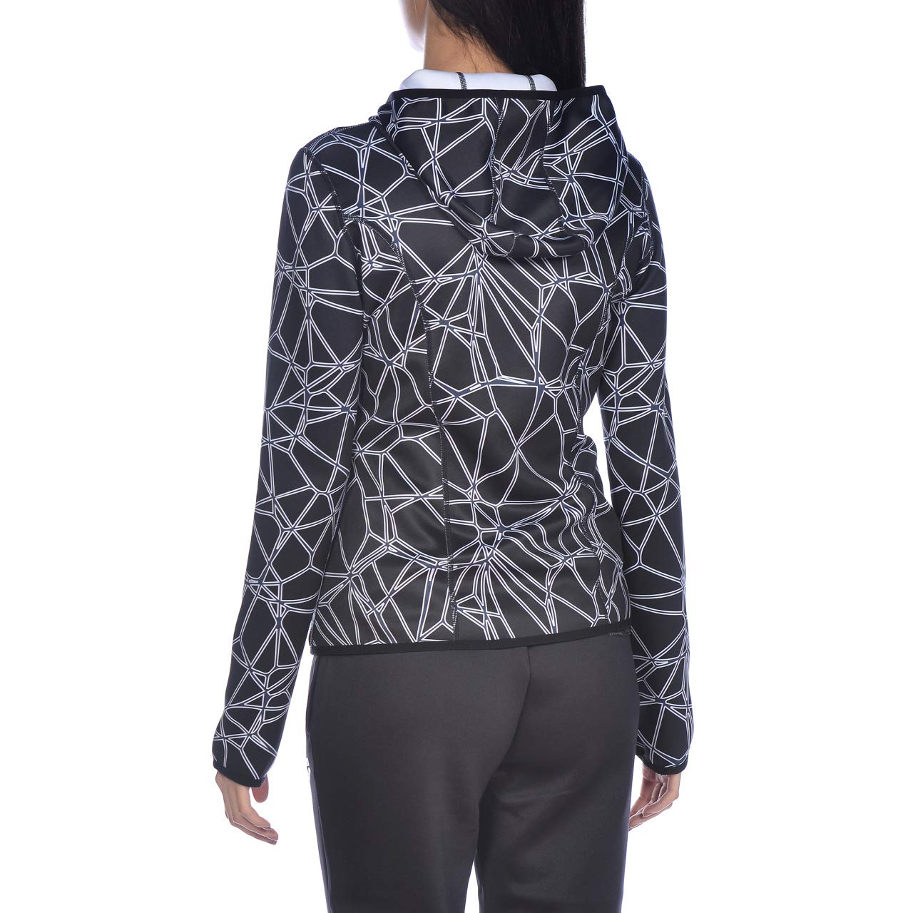 arena-w-hooded-spacer-giacca-reversibile-con-cappuccio-donna image 7