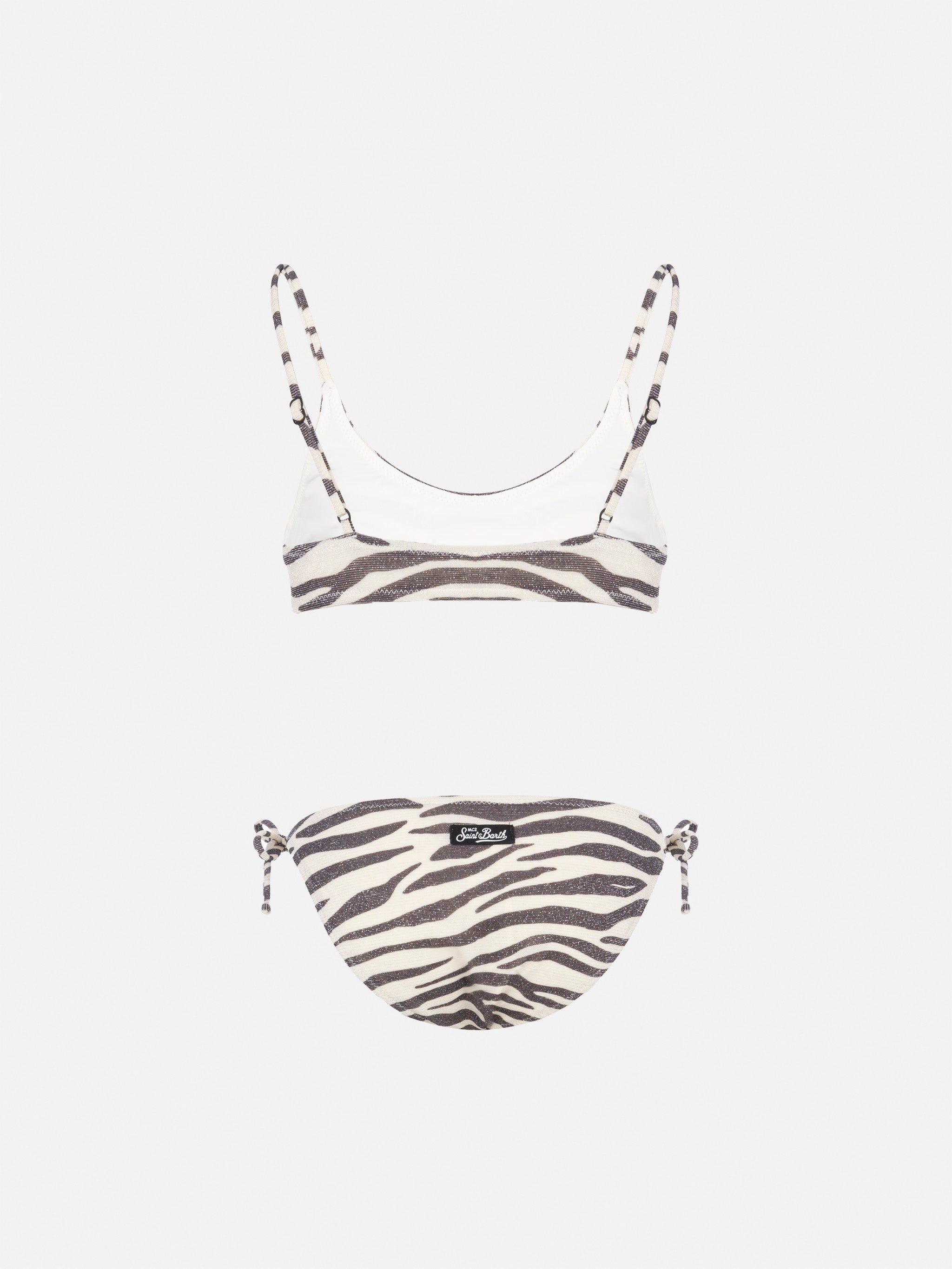 bikini-bralette-mc2-saint-barth-paloma-jr-in-lurex-con-stampa-zebra image 2