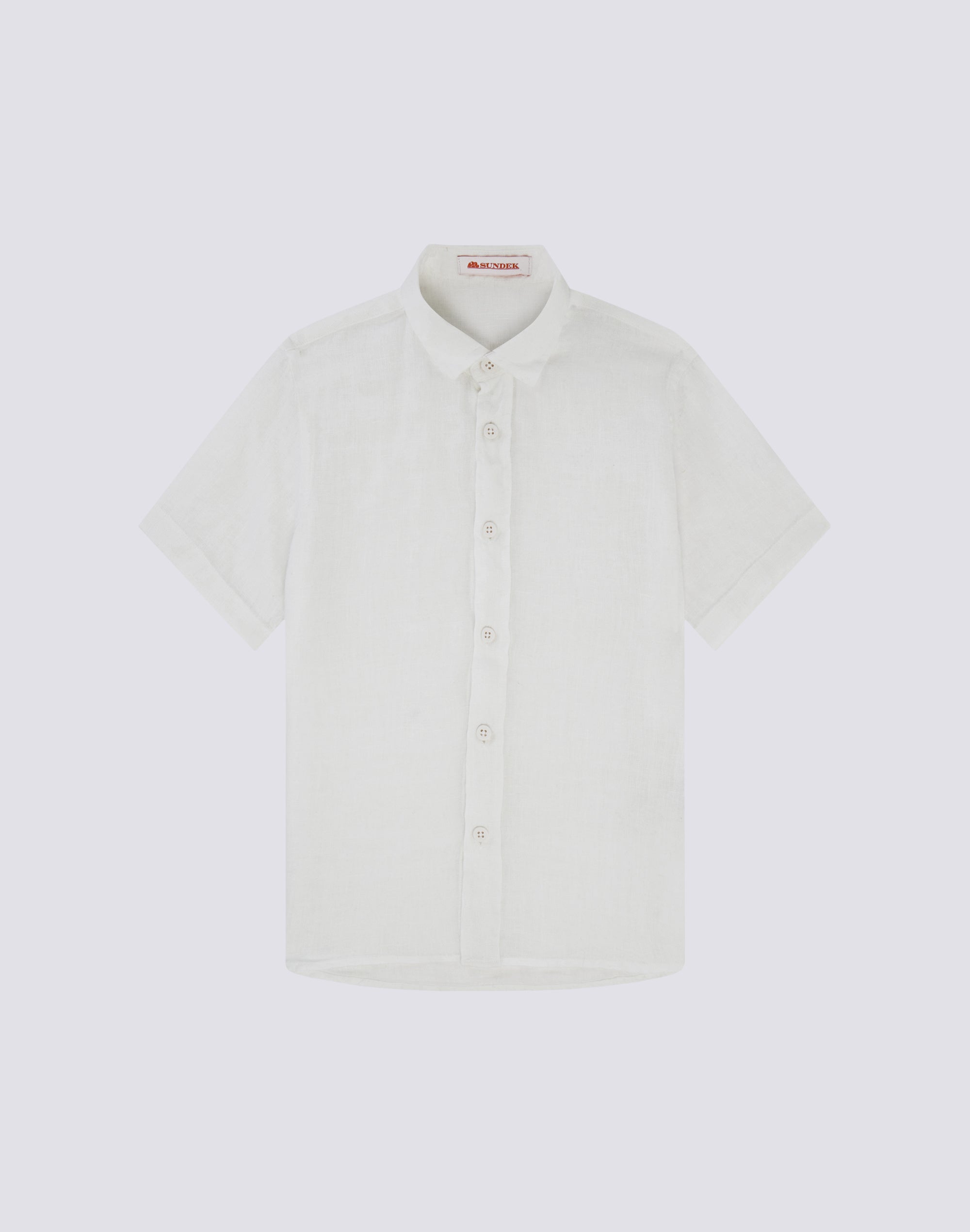 sundek-camicia-in-lino-da-bambino-a-manica-corta-tinto-capo-b814shli5tc image 1