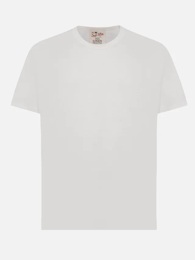 t-shirt-ecstasea-mc2-saint-barth-in-jersey-di-lino-bianca image 1