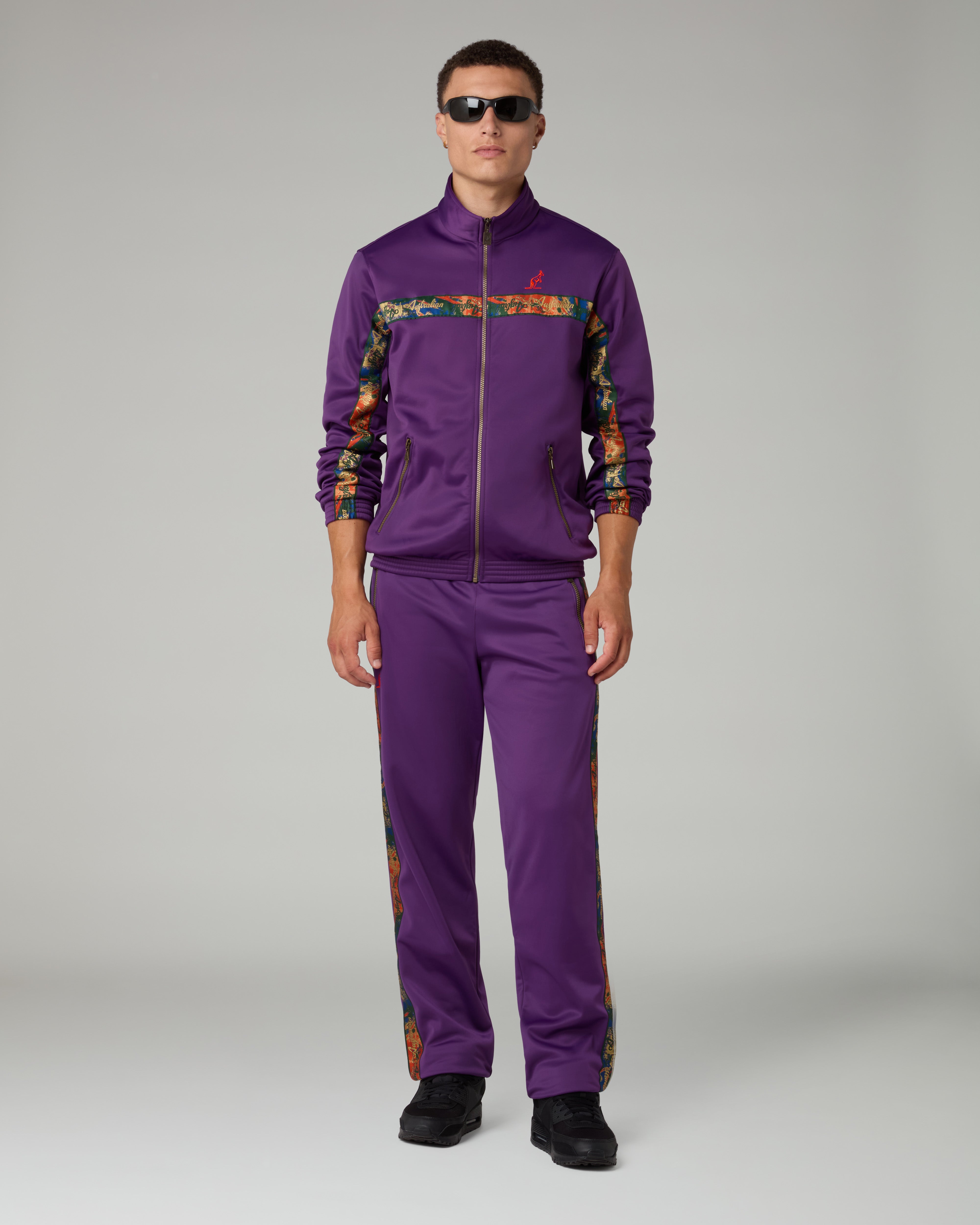 australian-nebula-tape-track-jacket-giacca-in-acetato-viola image 2