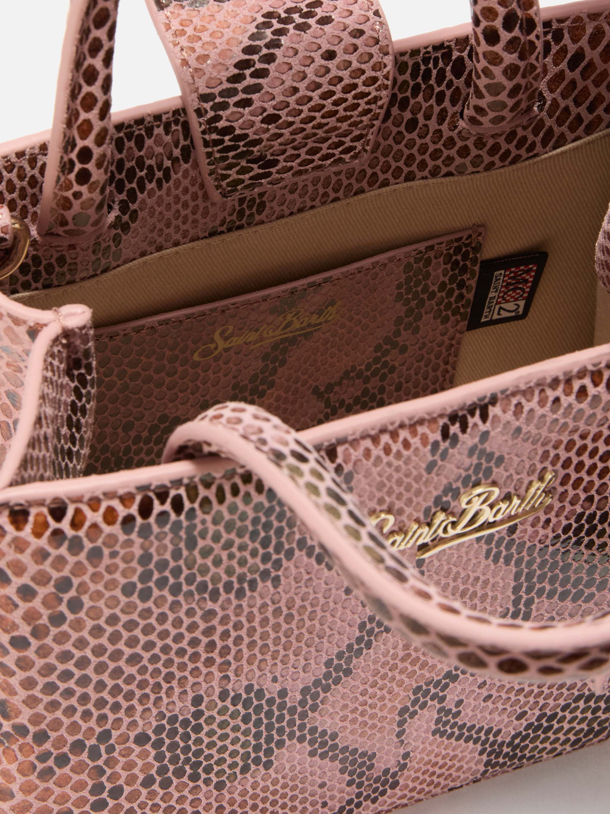 mc2-saint-barth-shop-bag-mini-borsa-in-pelle-rosa-stampa-pitone image 5