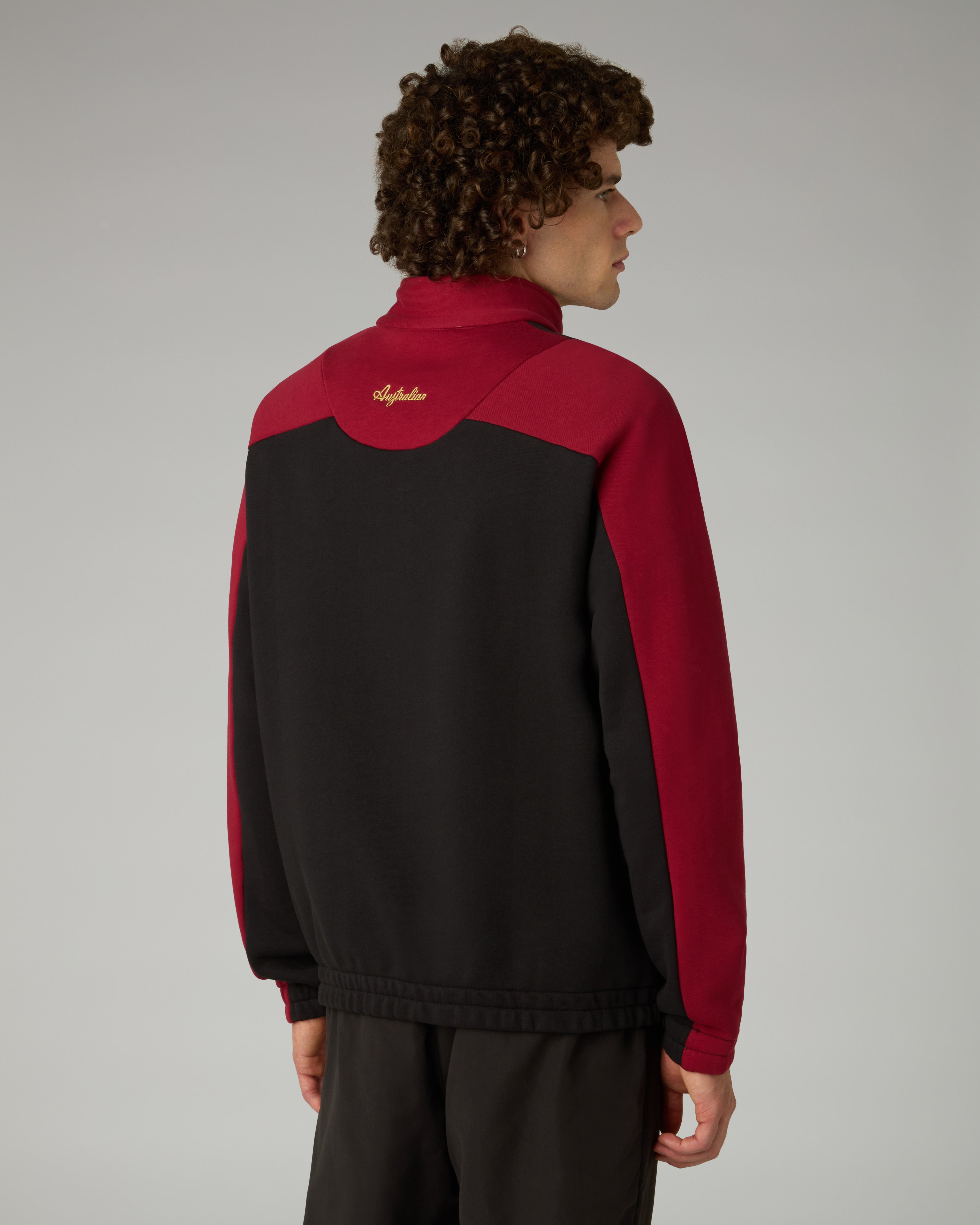 australian-arak-half-zip-crewneck-felpa-mezza-zip-con-tasche-zip image 3