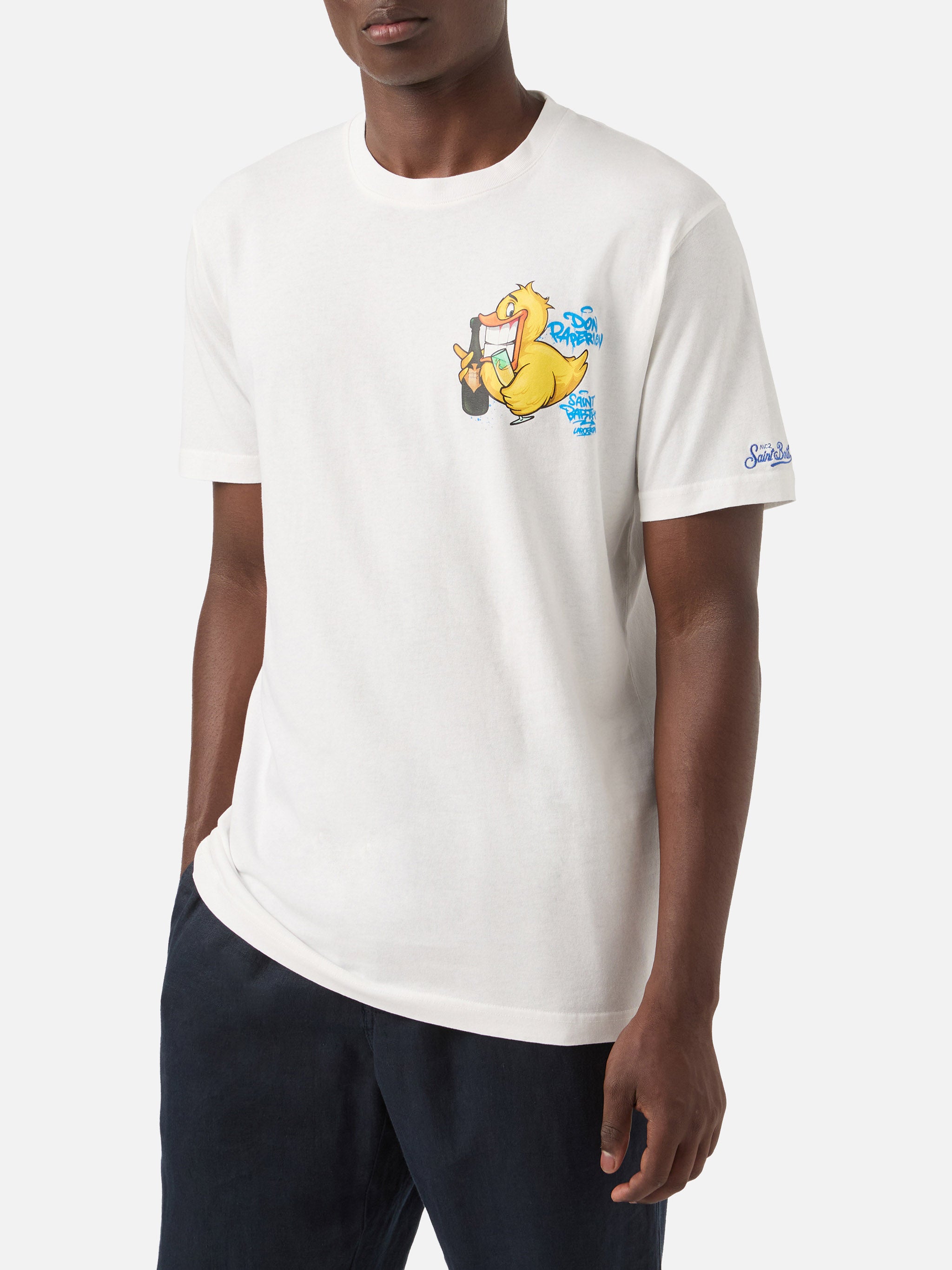 mc2-saint-barth-cryptopuppets-don-paperion-t-shirt-uomo-bianca-special-edition image 2