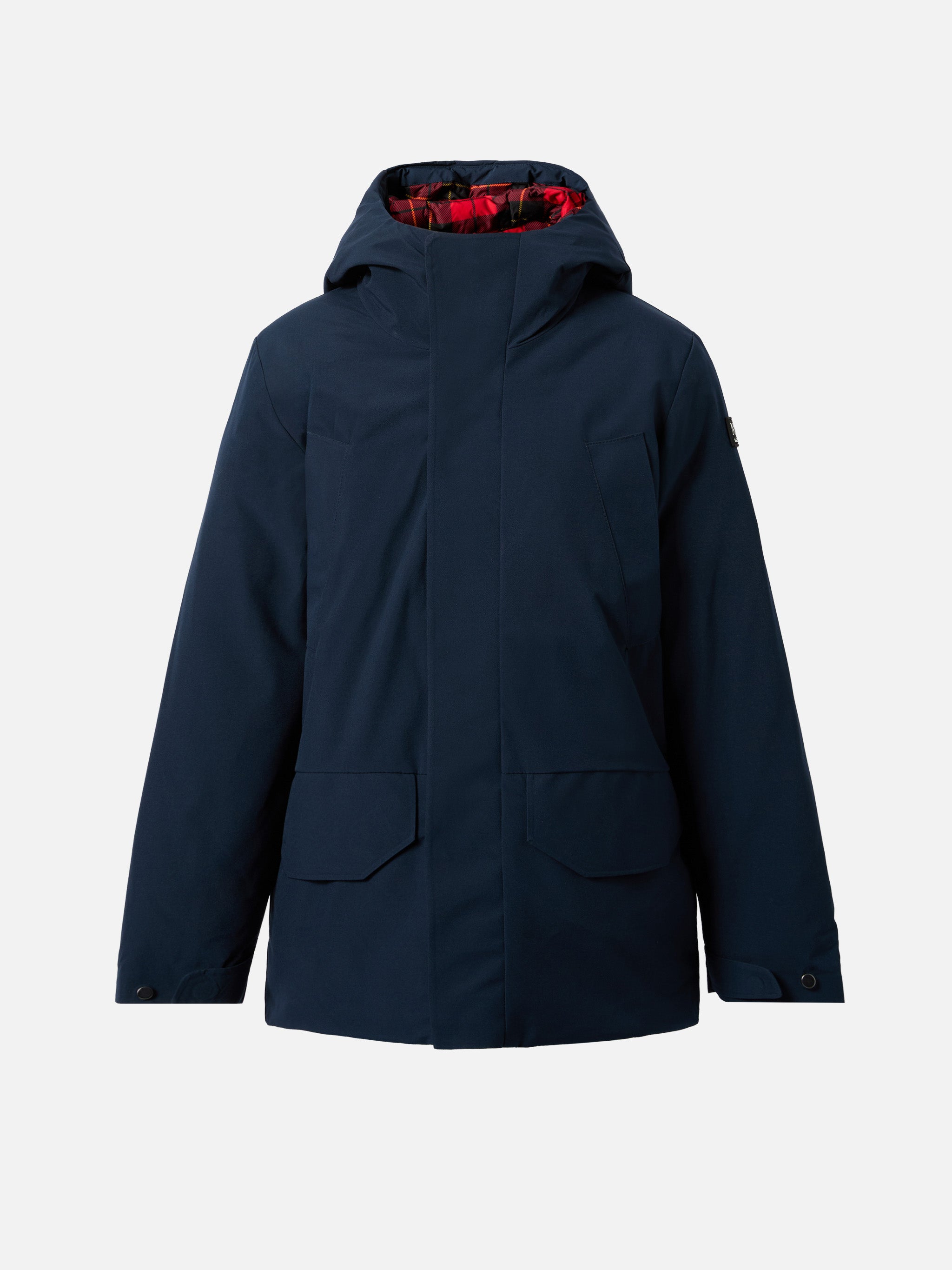 mc2-saint-barth-parka-voyager-jr-blu-navy-con-fodera-tartan-giacca-uomo-antivent image 1