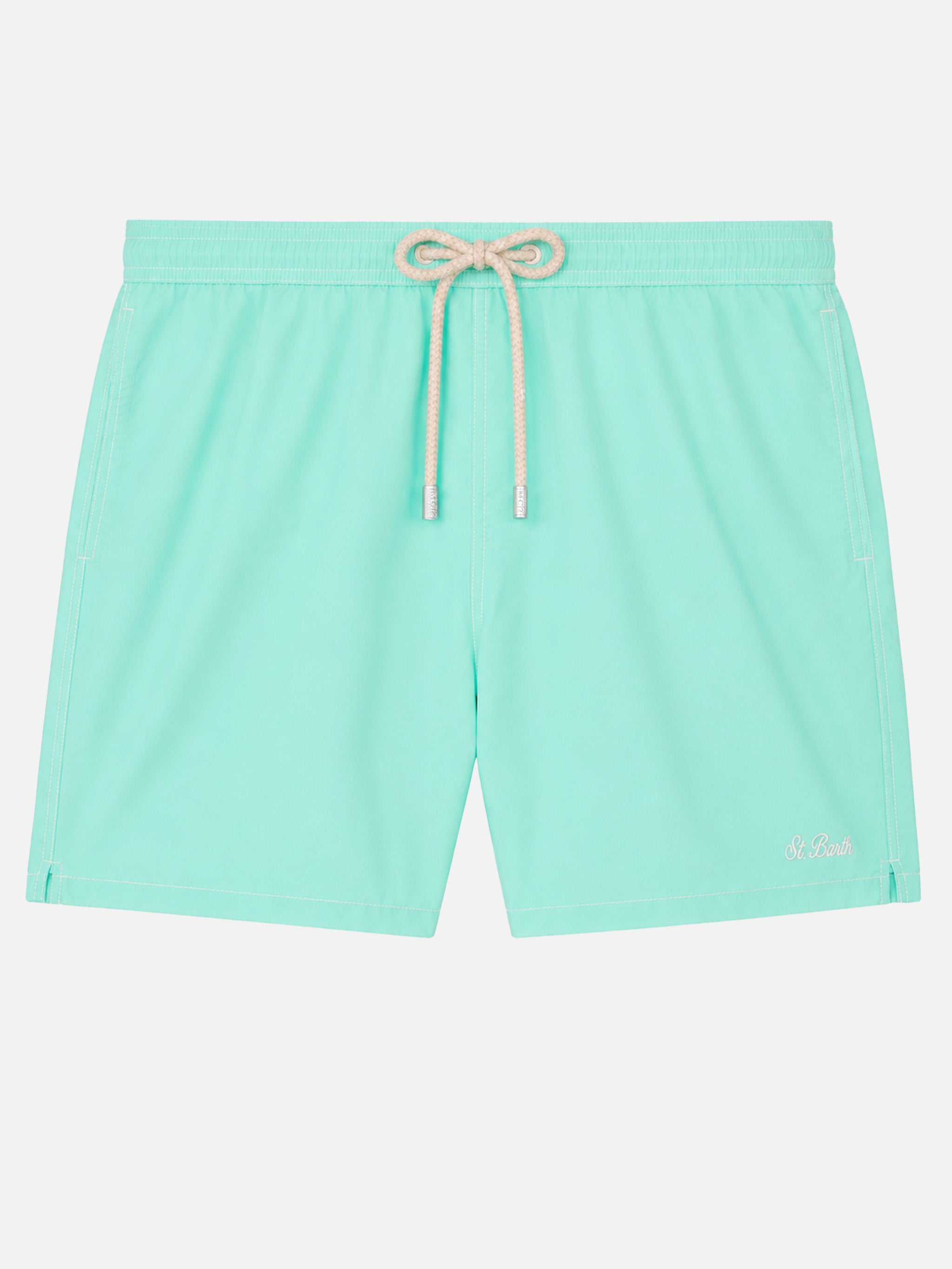 mc2-saint-barth-costume-patmos-uomo-verde-salvia-seersucker-leggero-classic-ligh image 1