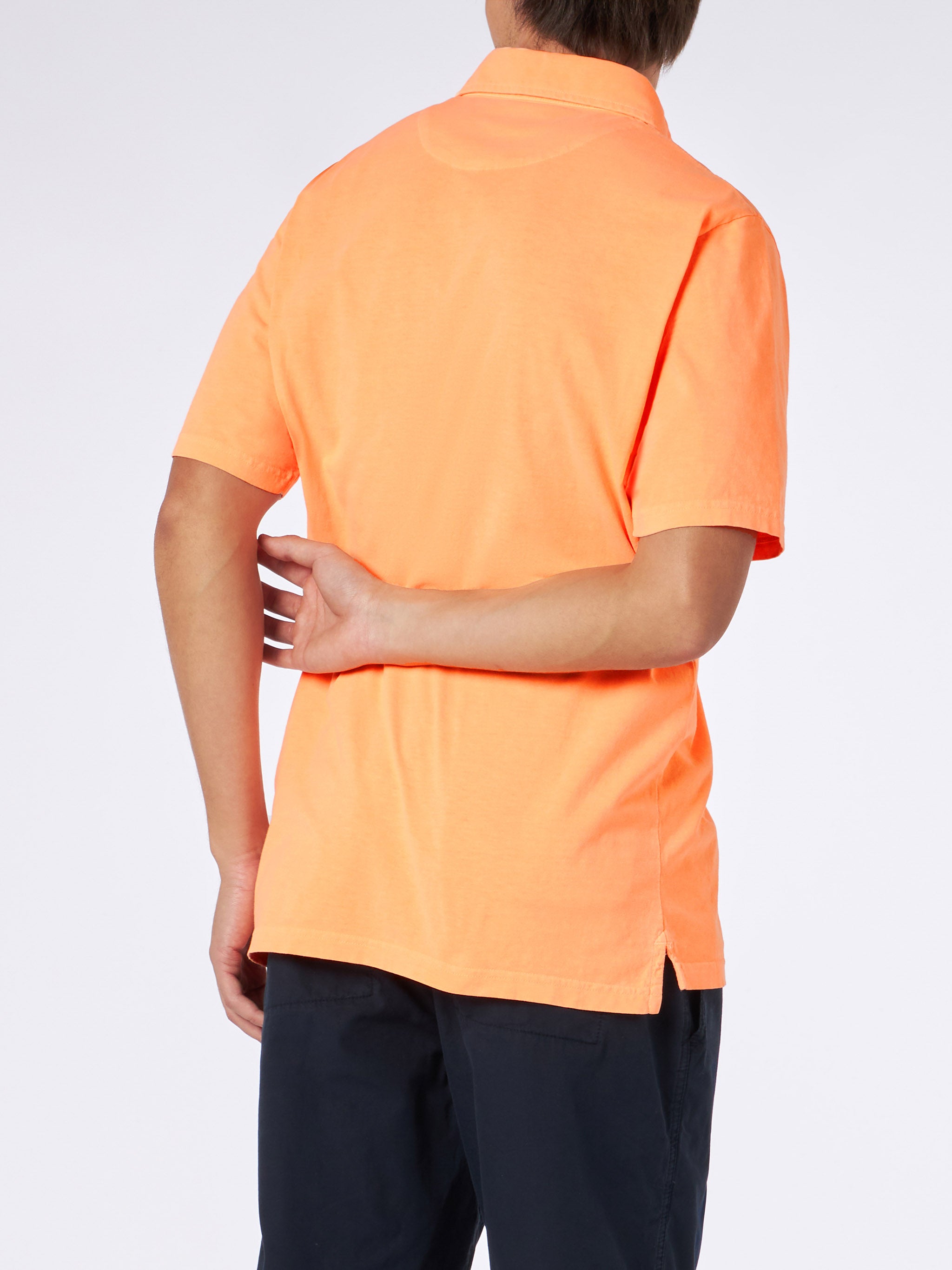 mc2-saint-barth-polo-brighton-in-jersey-di-cotone-arancione image 3