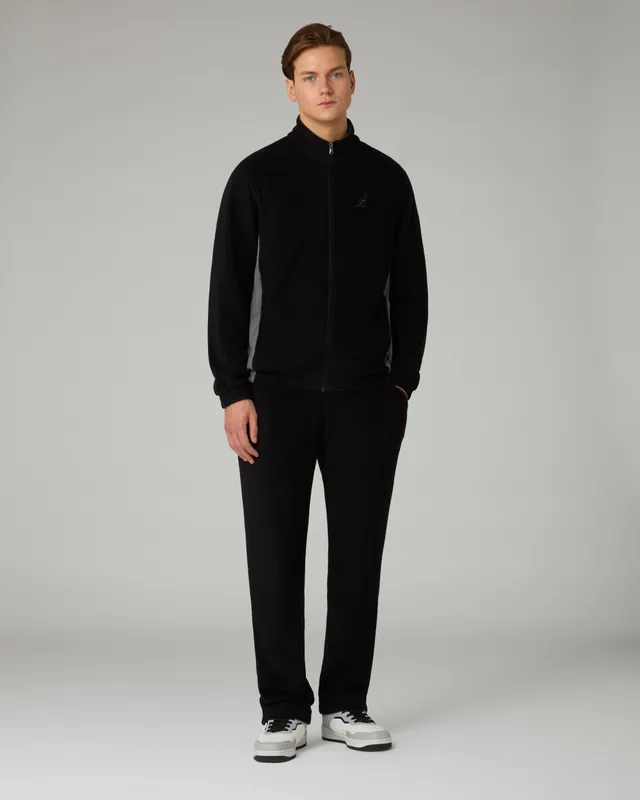 australian-posh-softech-tracksuit-tuta-uomo-nera-full-zip image 1