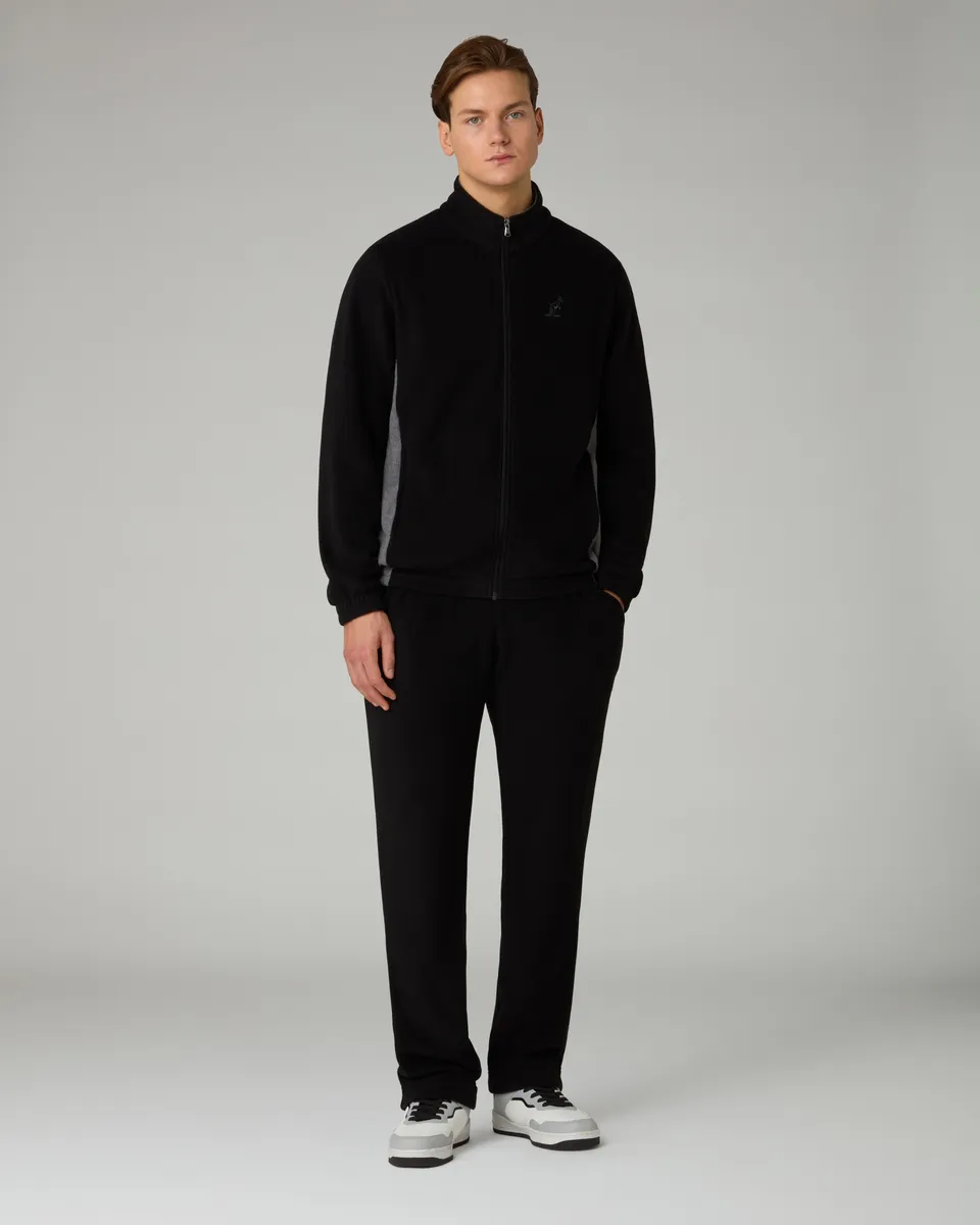 australian-posh-softech-tracksuit-tuta-uomo-nera-full-zip image 1