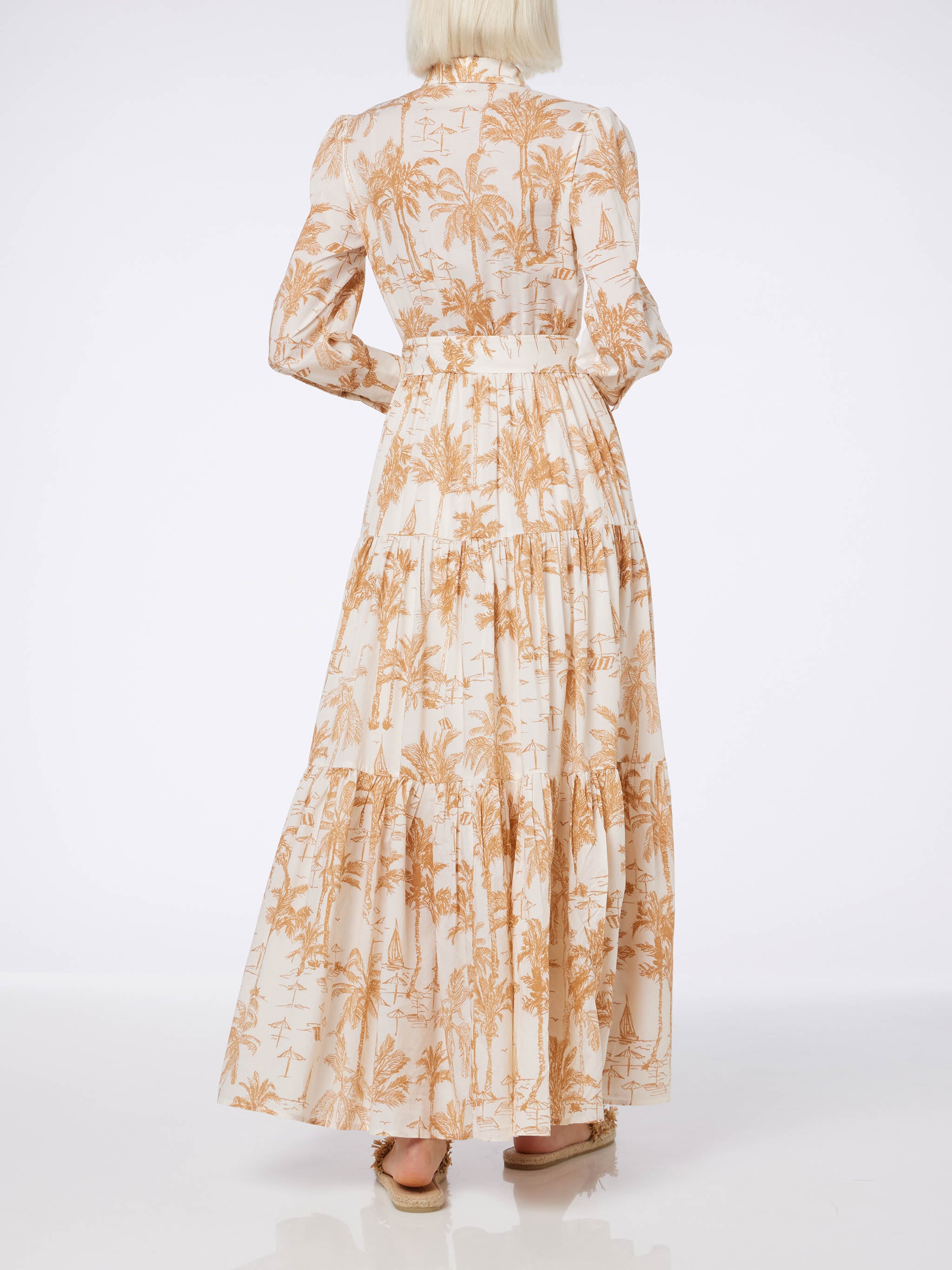 mc2-saint-barth-abito-lungo-jensen-in-cotone-con-stampa-toile-de-jouy image 2