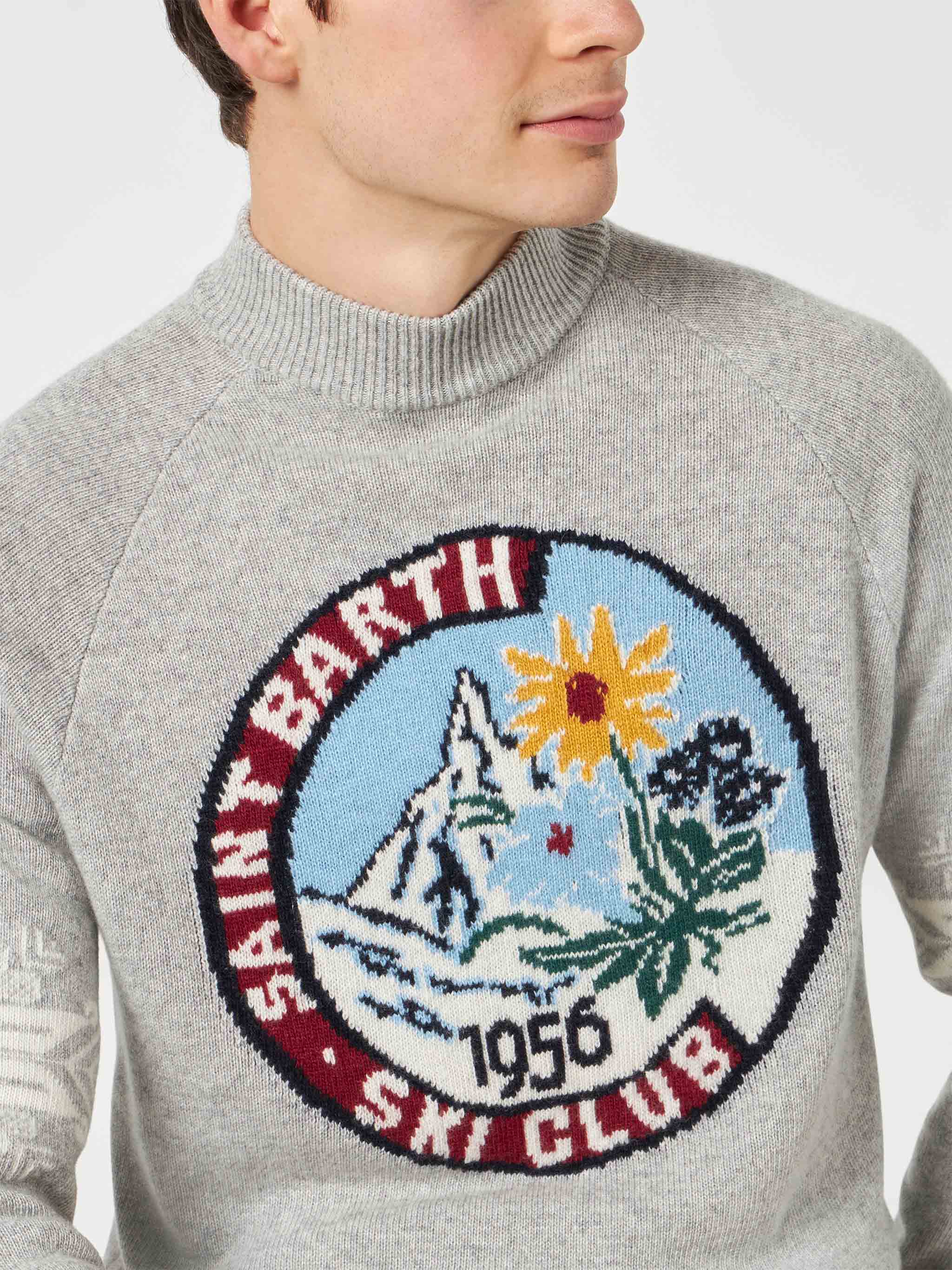 maglia-mc2-saint-barth-davos-mezzo-collo-alto-in-misto-cashmere-con-stampa-matte image 2
