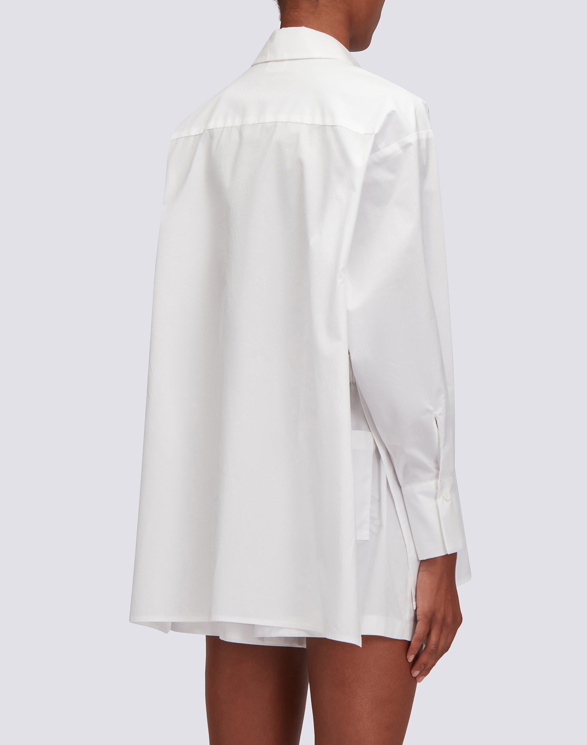 sundek-camicia-donna-popeline-maniche-lunghe-over-fit-con-tasca image 2