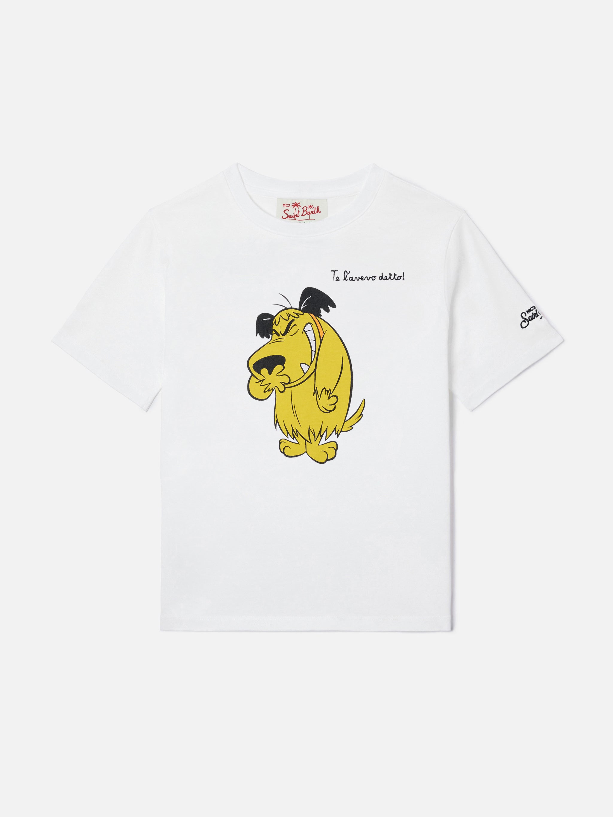 mc2-saint-barth-denver-jr-t-shirt-bambino-bianca-te-l-avevo-detto-muttley image 1
