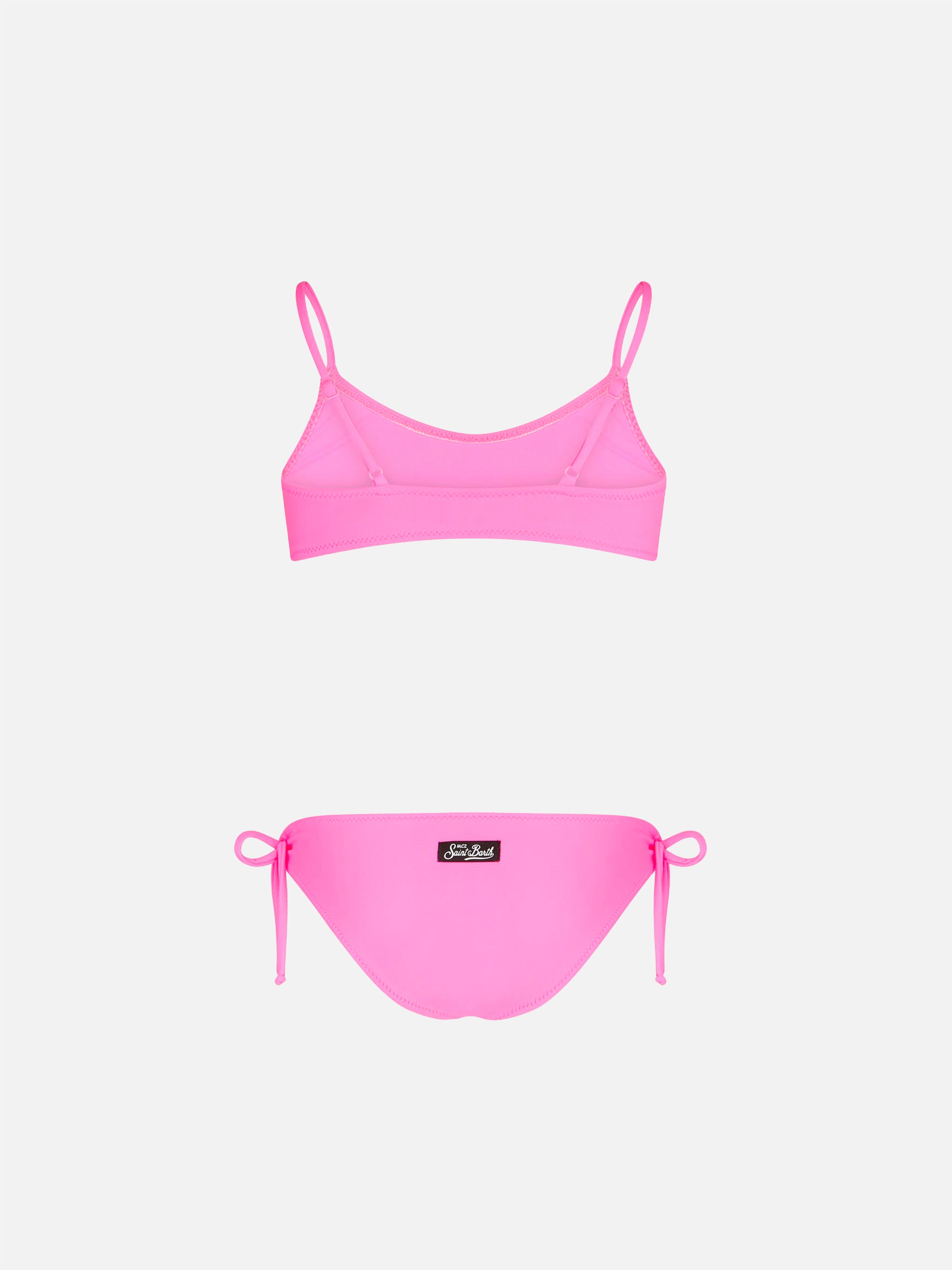 mc2-saint-barth-bralette-bikini-bambina-rosa-fluo-con-laccetti image 2
