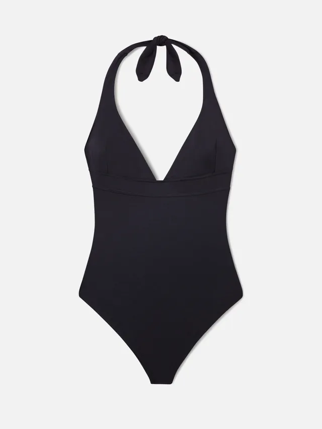 mc2-saint-barth-marylin-costume-intero-nero-con-scollatura-profonda-e-allacciatu image 1