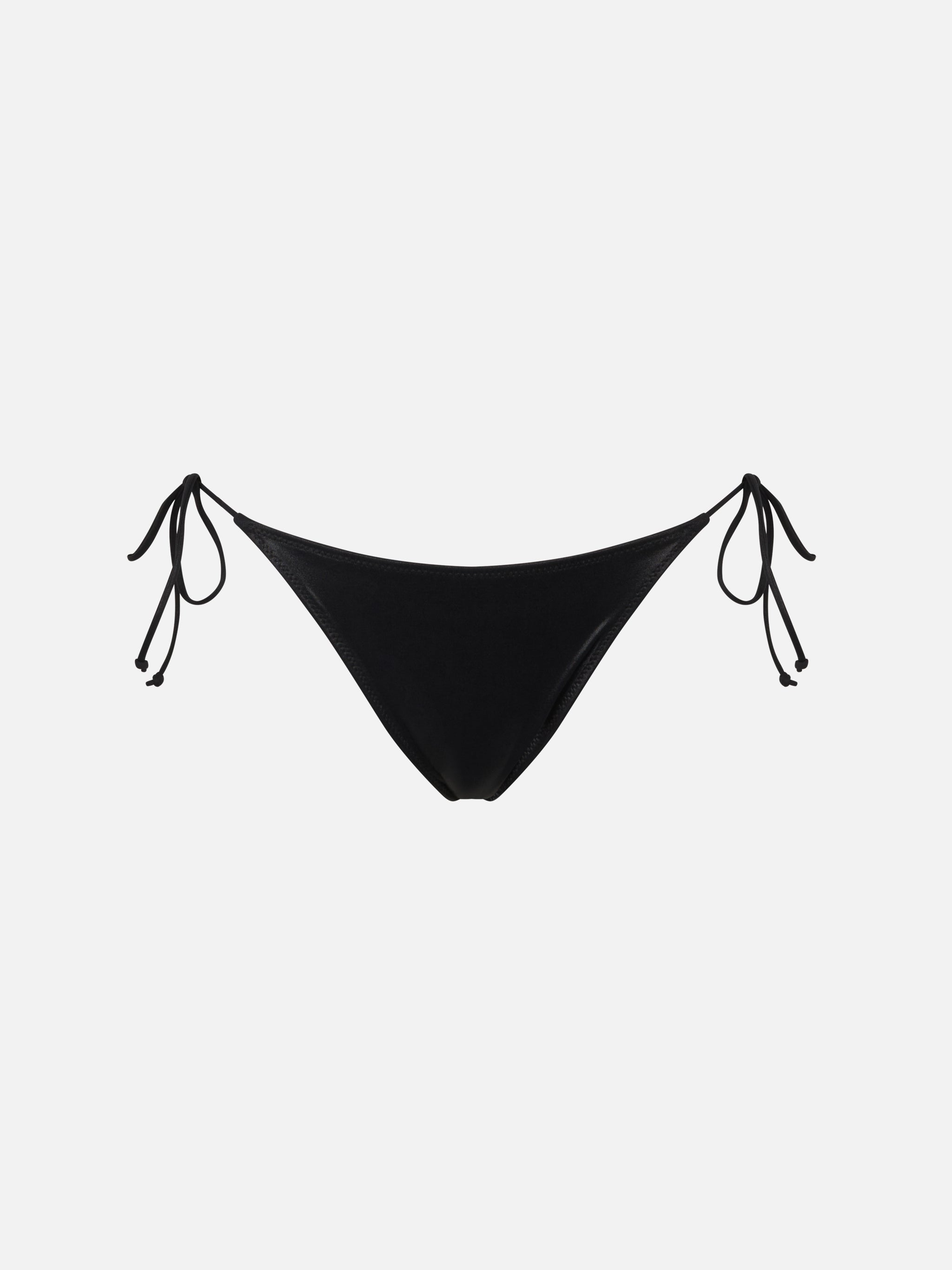mc2-saint-barth-slip-bikini-donna-marielle-nero-lamina-con-laccetti image 1