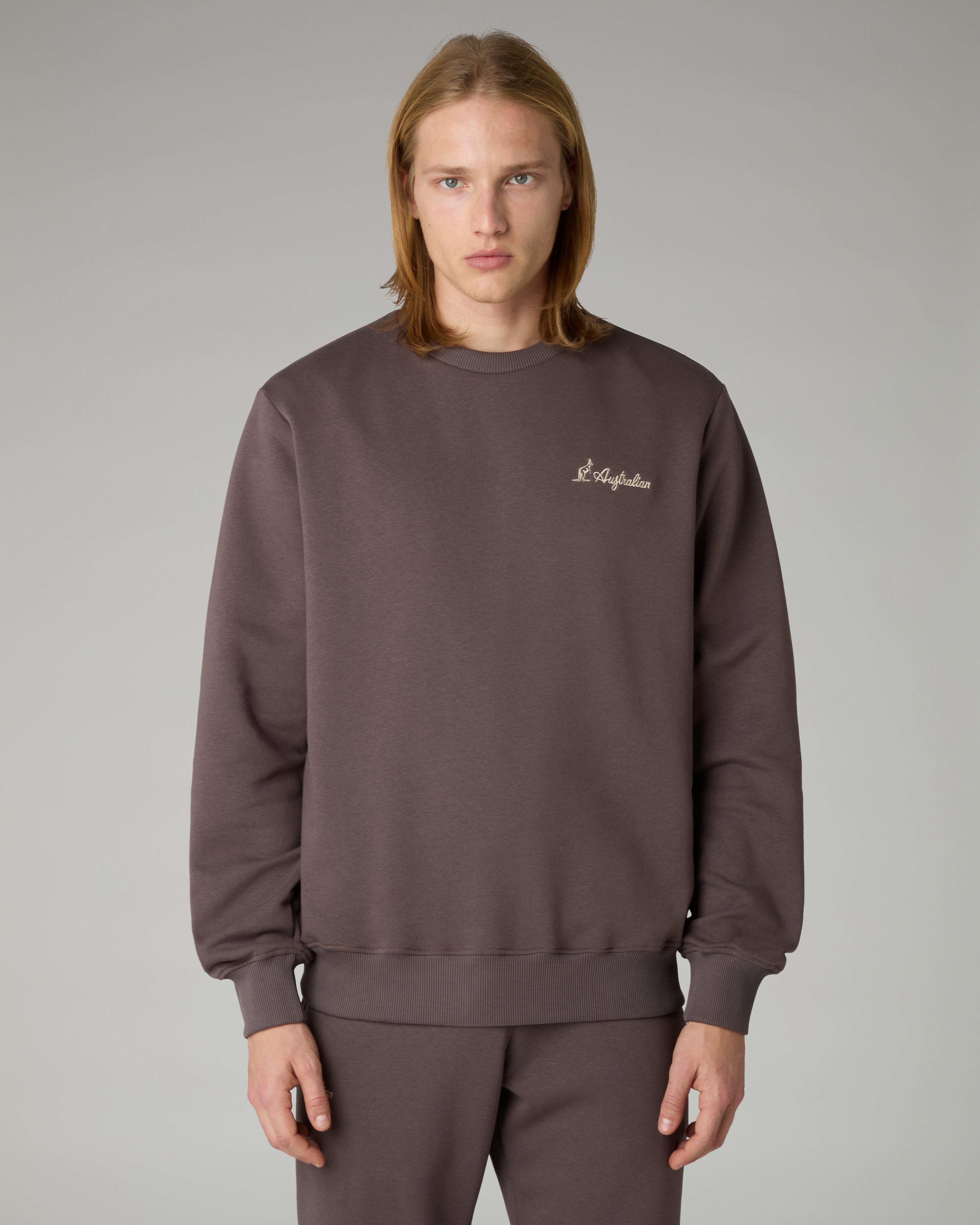 australian-iconissima-crewneck-felpa-girocollo-uomo-caff image 3
