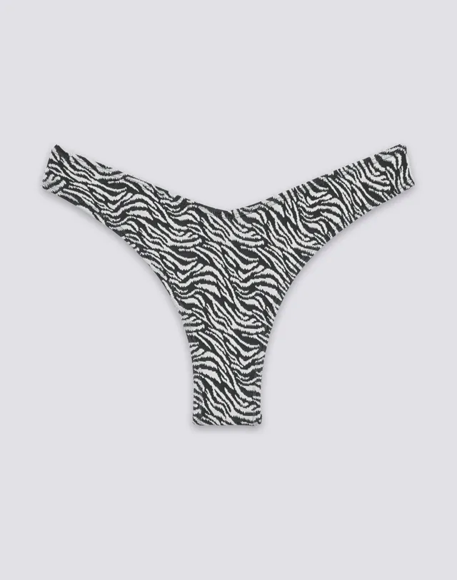 sundek-loren-slip-bikini-sgambato-donna-fantasia-zebrata image 1