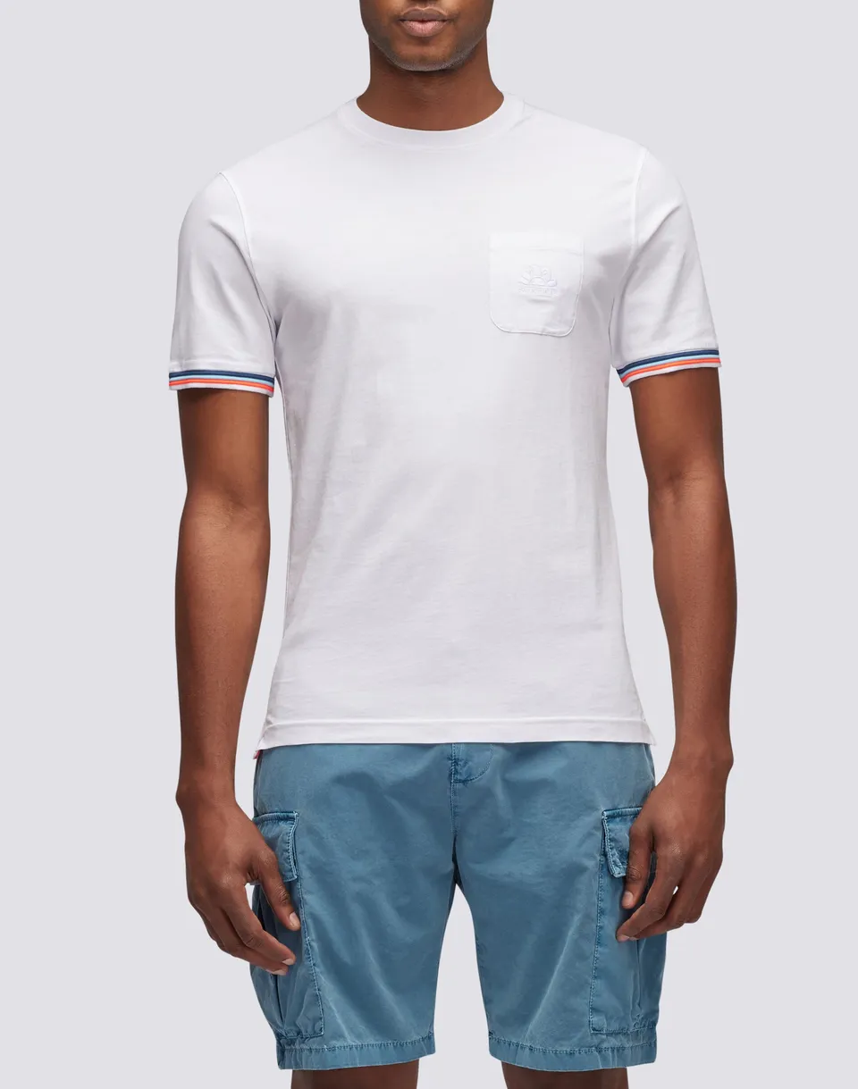 sundek-finn-t-shirt-uomo-girocollo-con-taschino image 1