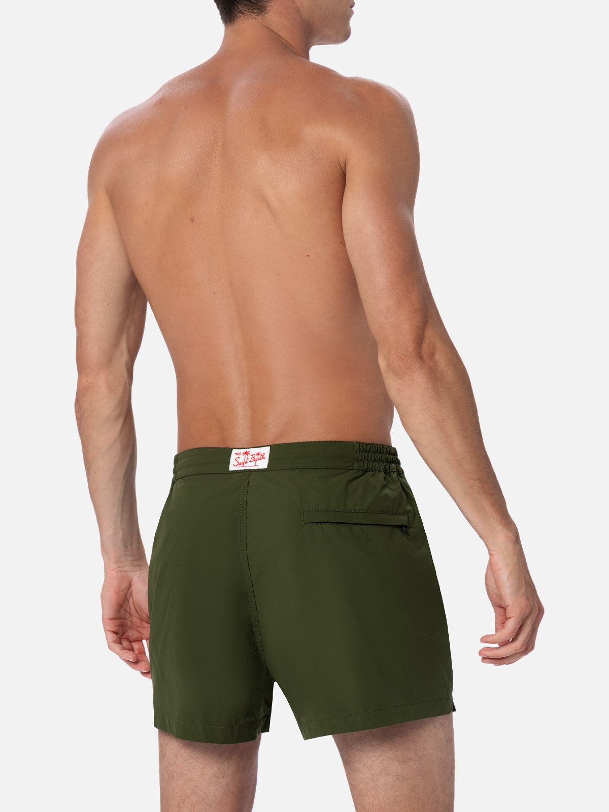 costume-da-bagno-uomo-mc2-saint-barth-harrys-verde-militare-tinta-unita-vestibil image 5