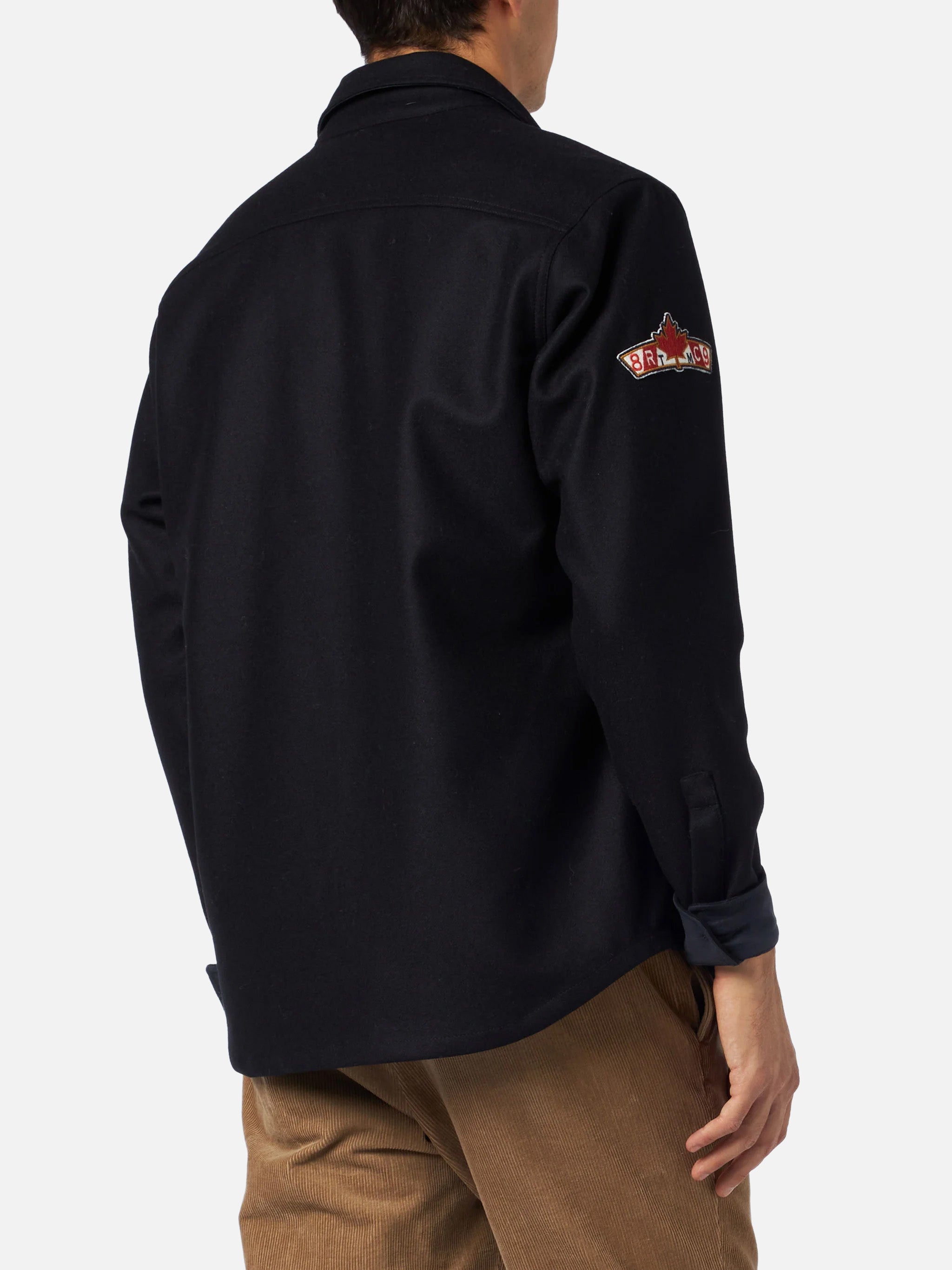 mc2-saint-barth-camicia-overshirt-burton-uomo-in-misto-lana-blu-con-patch image 3