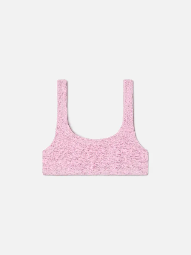 mc2-saint-barth-top-bikini-naima-bralette-crinkle-rosa-donna image 1