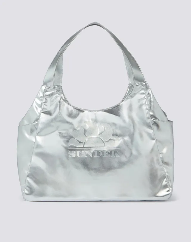 sundek-borsa-shopper-laminata-con-logo-borsa-mare-donna image 1