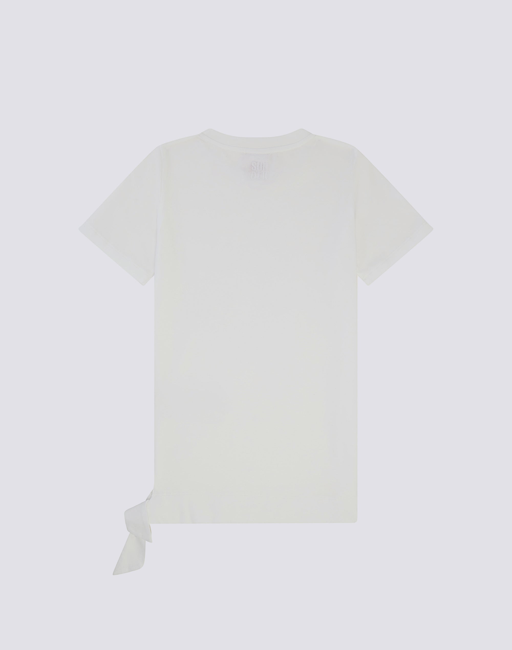 sundek-mini-abito-bambina-tinta-unita-in-cotone-jersey-con-nodo image 2