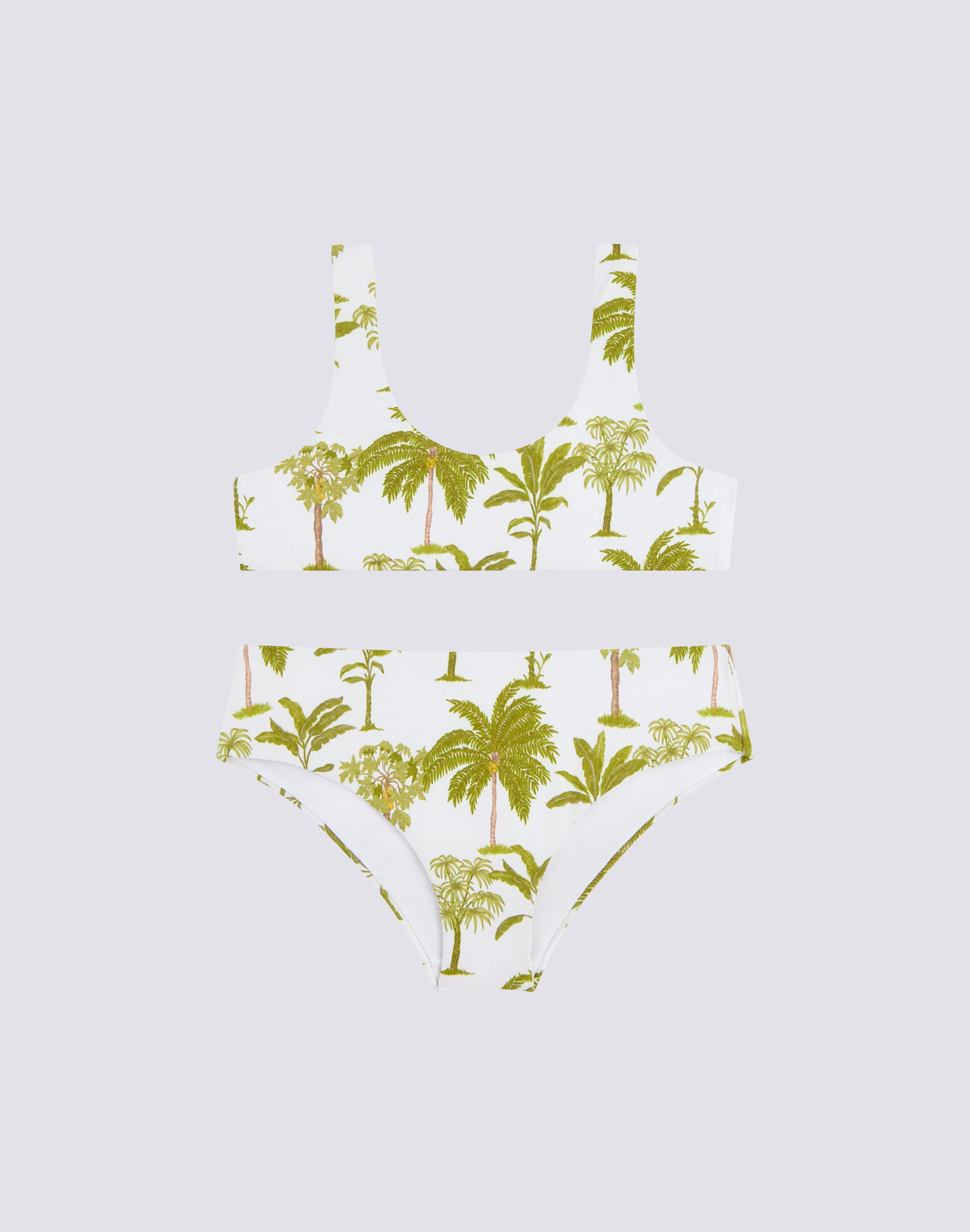 sundek-mini-sporty-bikini-bambina-stampa-botanic image 1