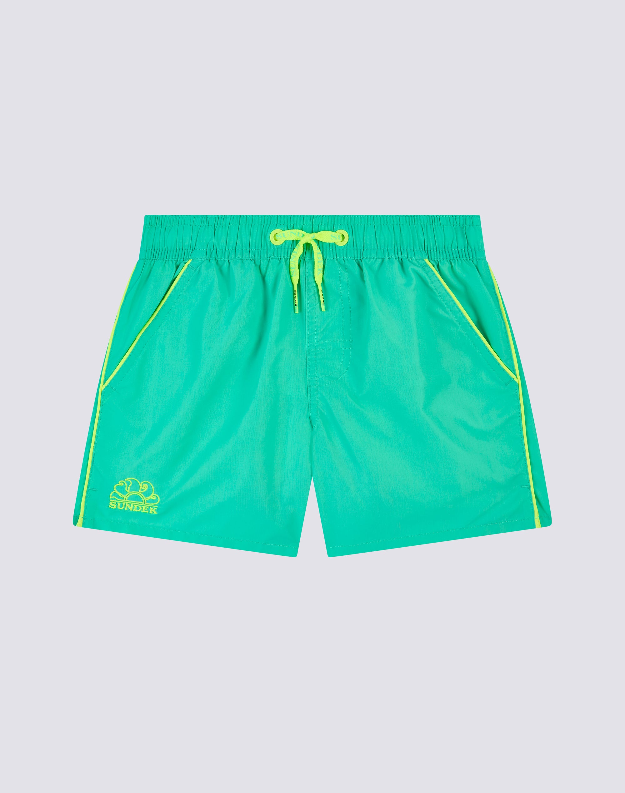 sundek-costume-bambino-corto-iconic-taffeta-con-piping image 1