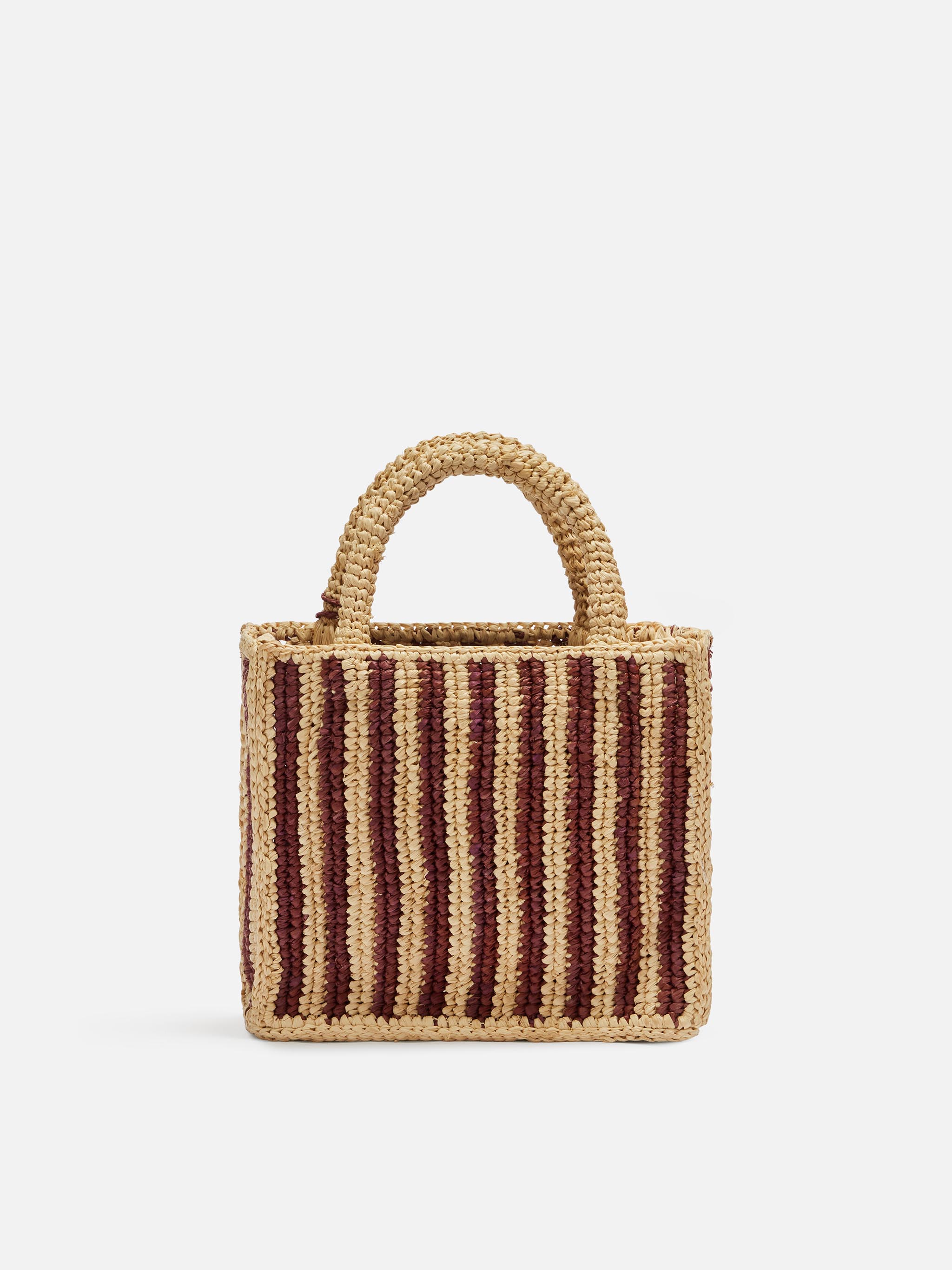 mc2-saint-barth-mini-vanity-borsa-rafia-a-righe-marroni-logo-ricamato image 5