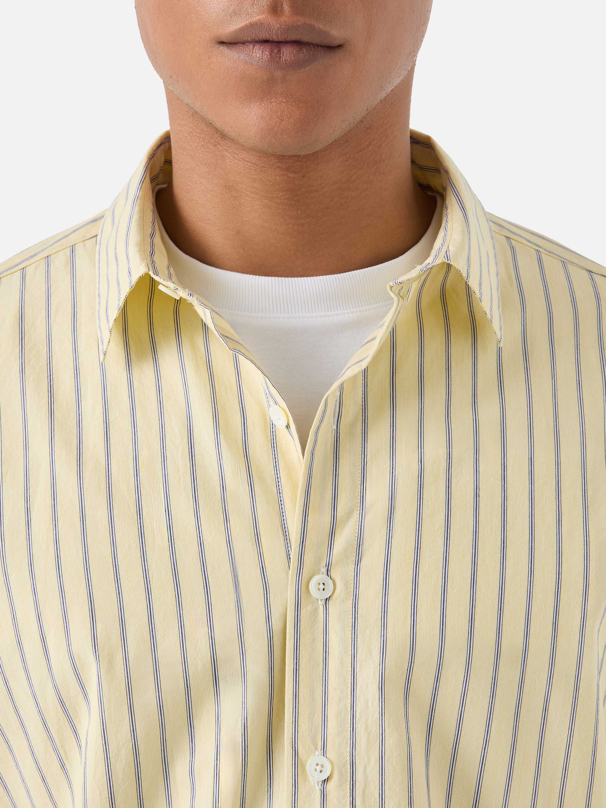 mc2-saint-barth-levanzo-camicia-uomo-cotone-righe-gialle-oversize image 2