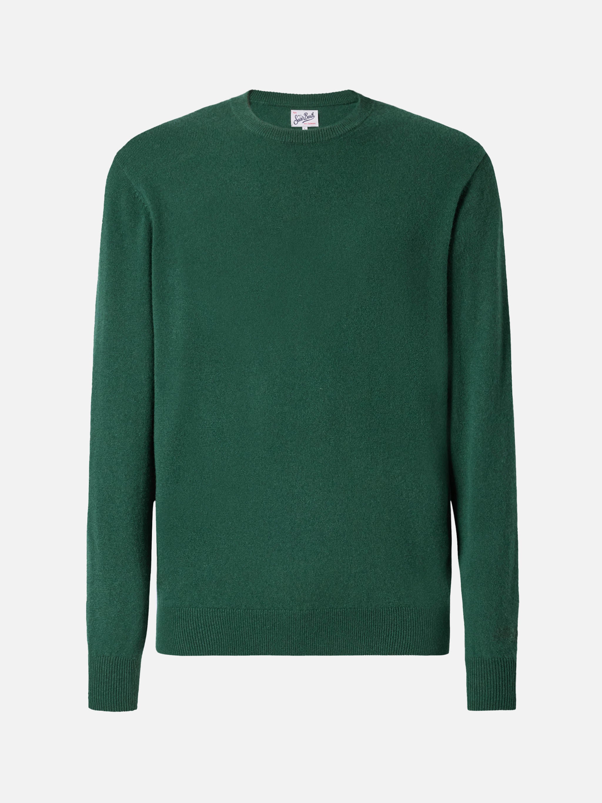 mc2-saint-barth-regent-maglione-uomo-100-cashmere-verde-scuro image 5