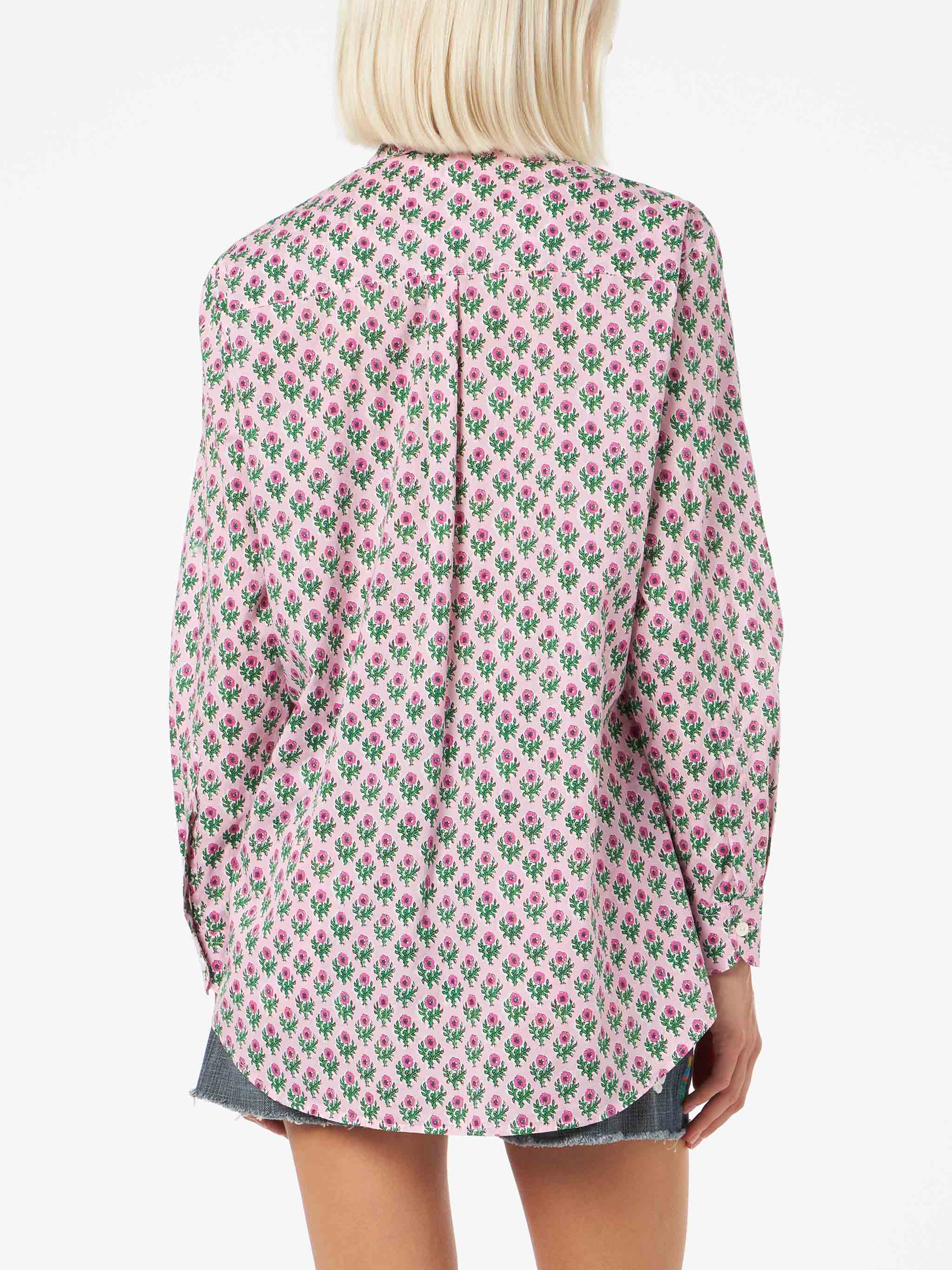 mc2-saint-barth-camicia-brigitte-donna-in-cotone-fantasia-floreale-ampia image 3