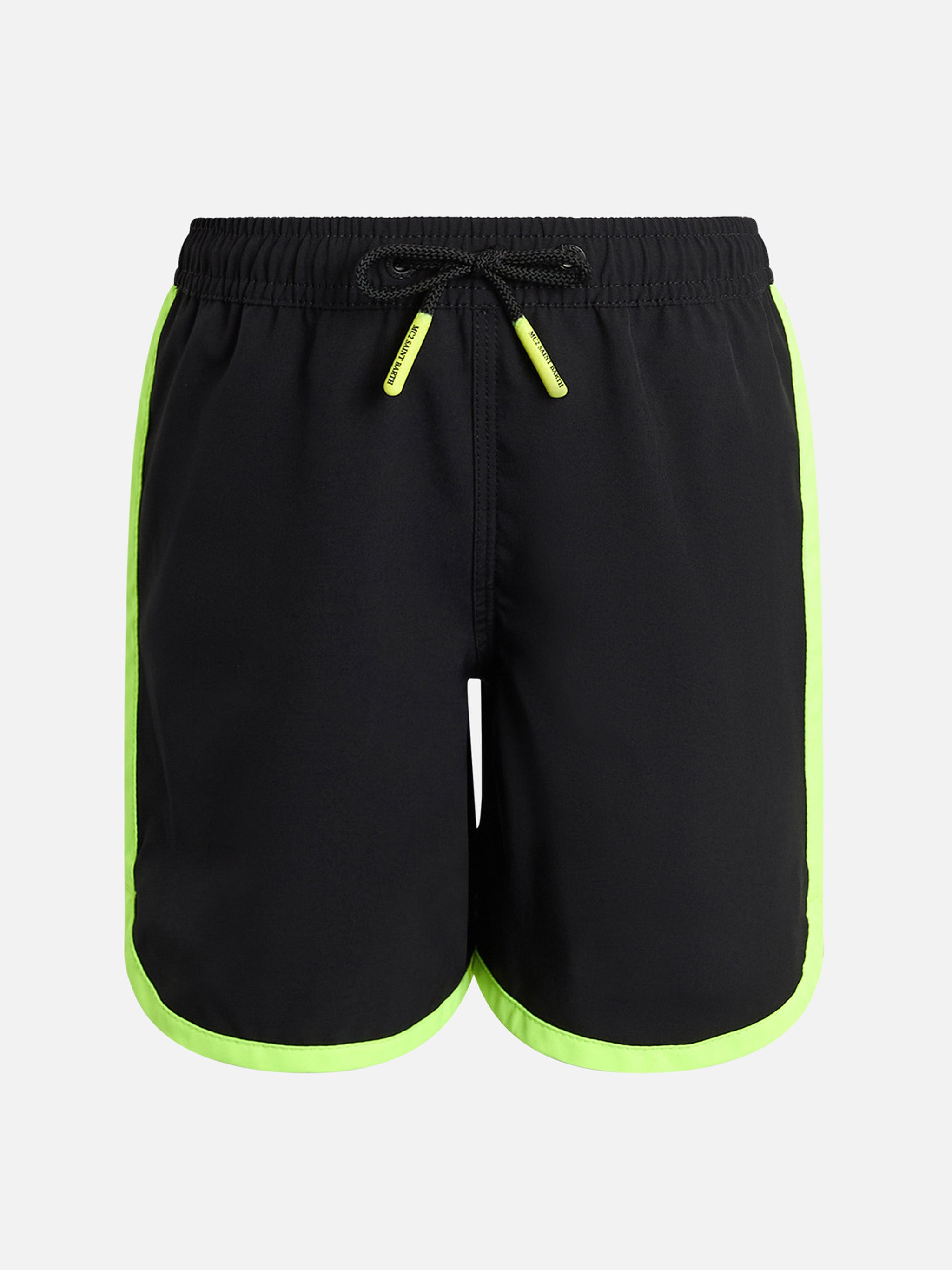 mc2-saint-barth-costume-mare-bambino-kyte-comfort-jr-lungo-nero-con-profilo-fluo image 1