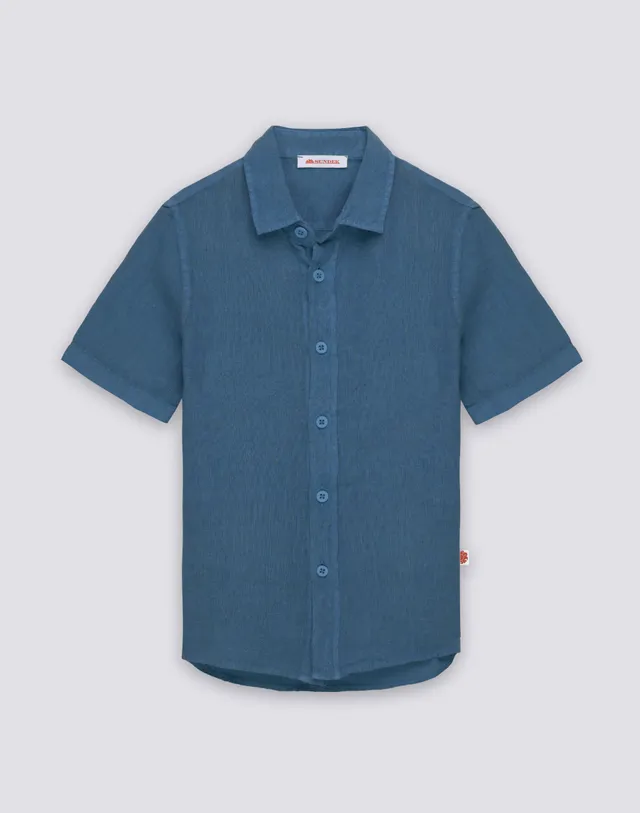 sundek-b814shli5tc-camicia-in-lino-bambino-a-manica-corta image 1