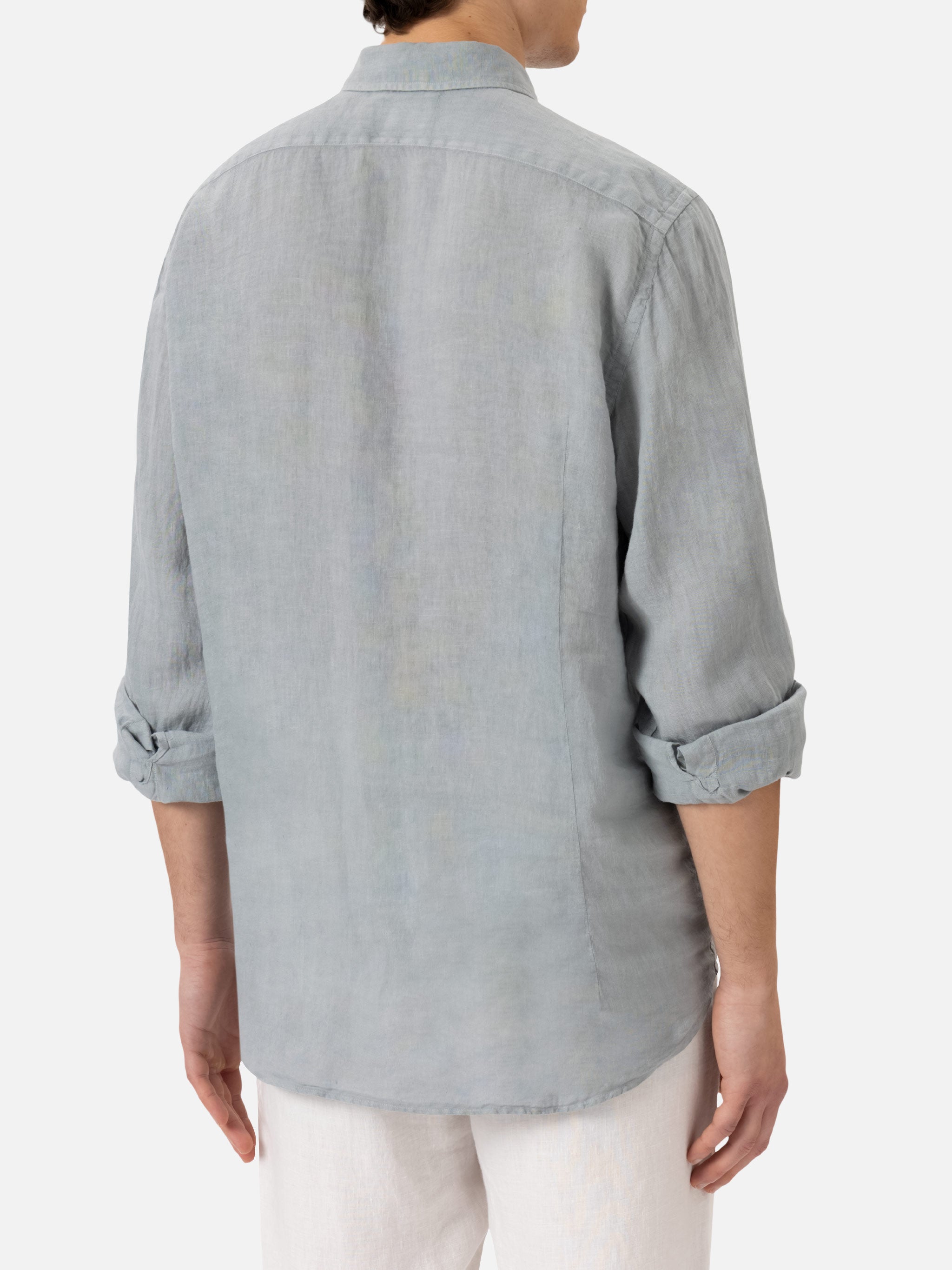 mc2-saint-barth-pamplona-camicia-uomo-in-lino-grigio-maniche-lunghe image 3
