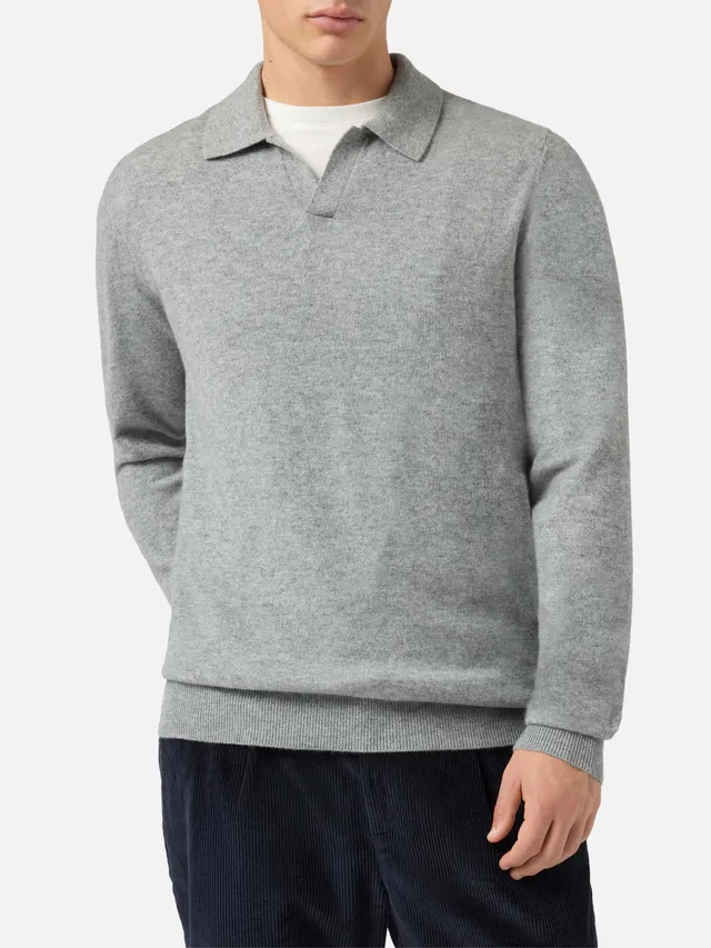 mc2-saint-barth-covent-polo-uomo-in-maglia-cashmere-grigio-melange image 1