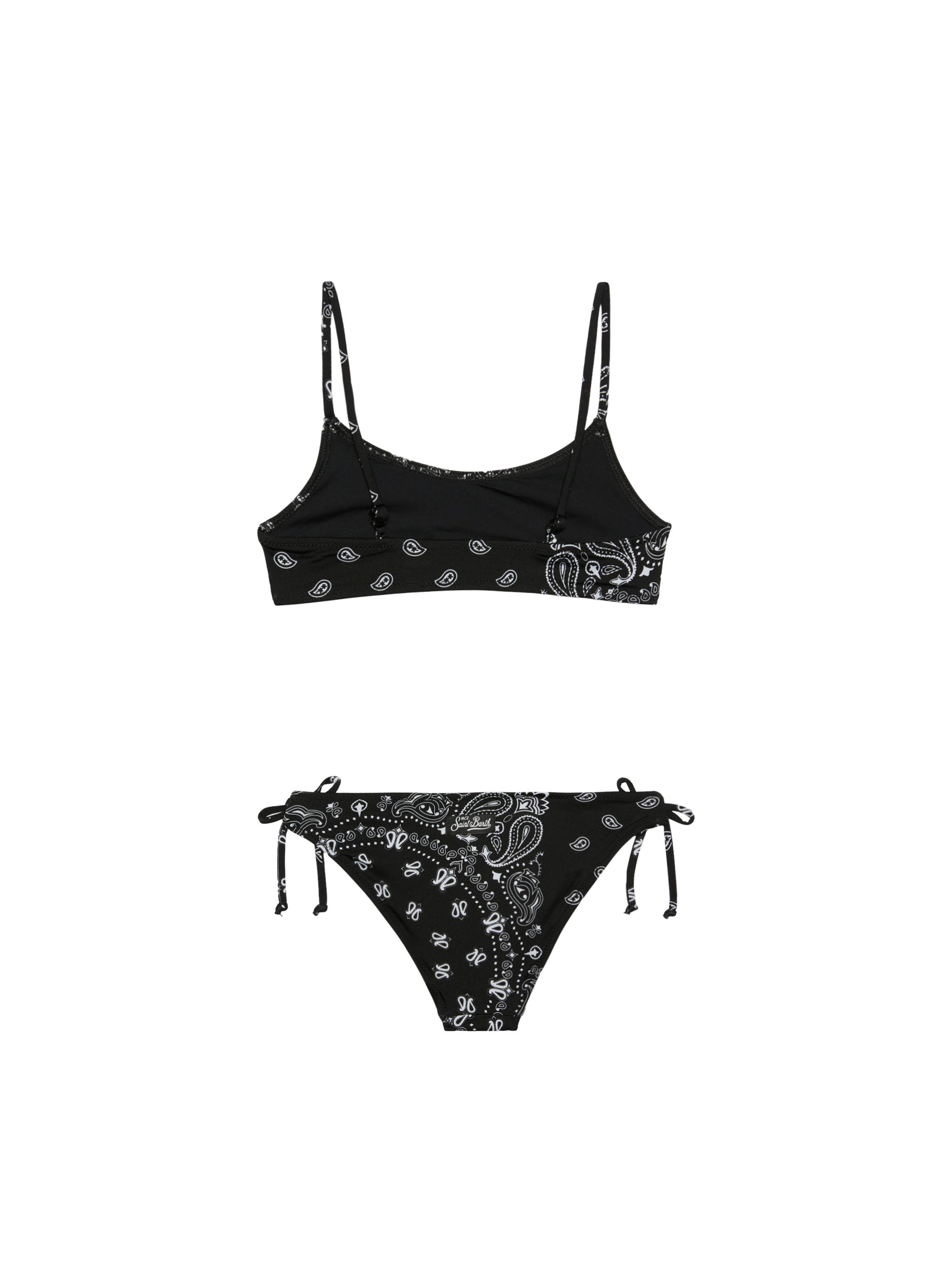 mc2-saint-barth-bikini-bimba-bralette-nero-stampa-bandana image 2
