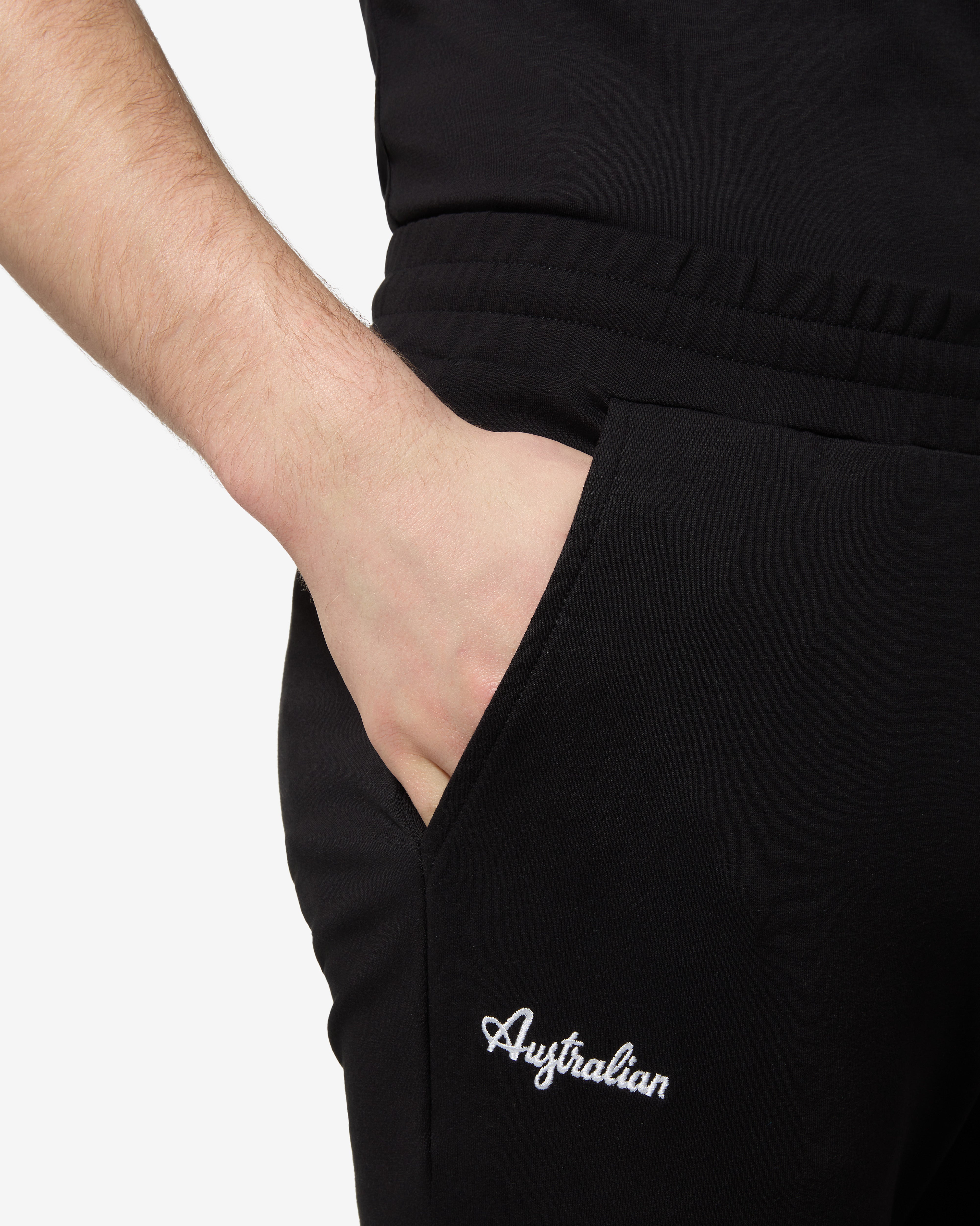 australian-essential-camomaps-track-pant-nero-in-felpa-elasticizzata image 5
