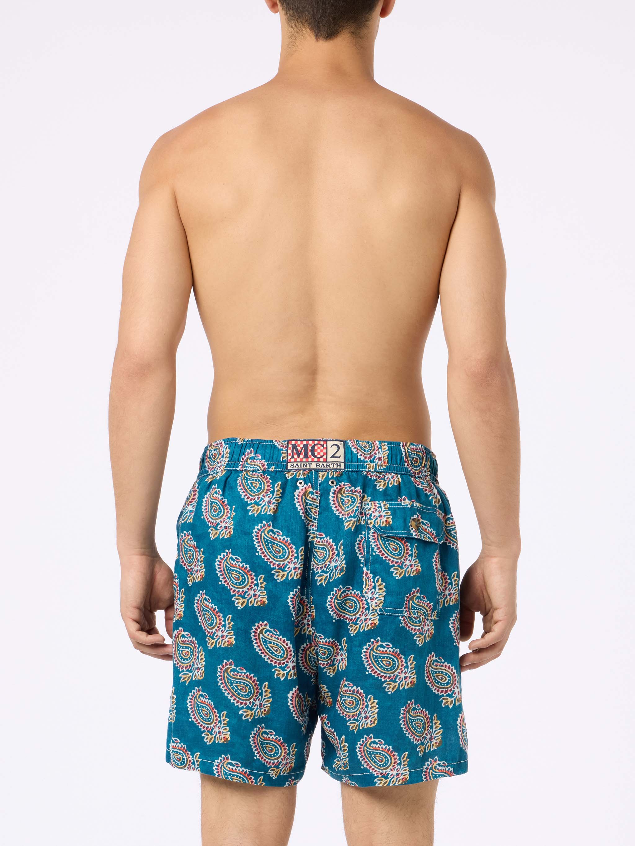 mc2-saint-barth-gustavia-costume-mare-uomo-in-lino-fantasia-paisley-blu-navy image 4