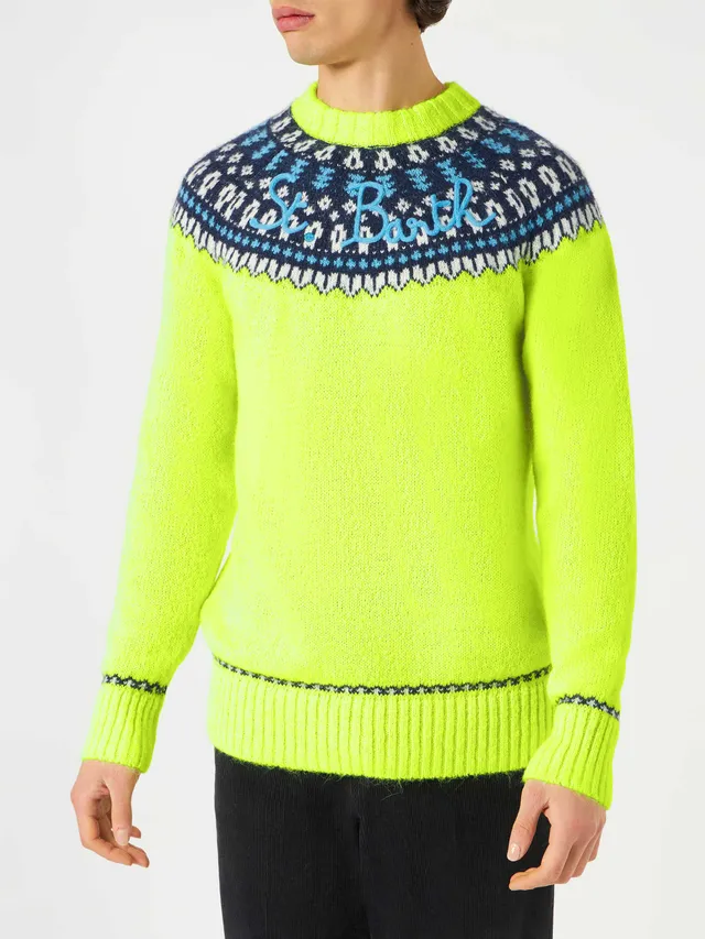 mc2-saint-barth-maglione-girocollo-in-misto-alpaca-con-jacquard-fair-isle image 1