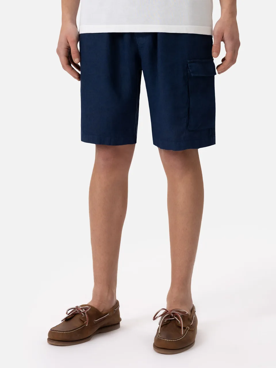 mc2-saint-barth-bermuda-marseille-in-lino-blu-navy-uomo image 1