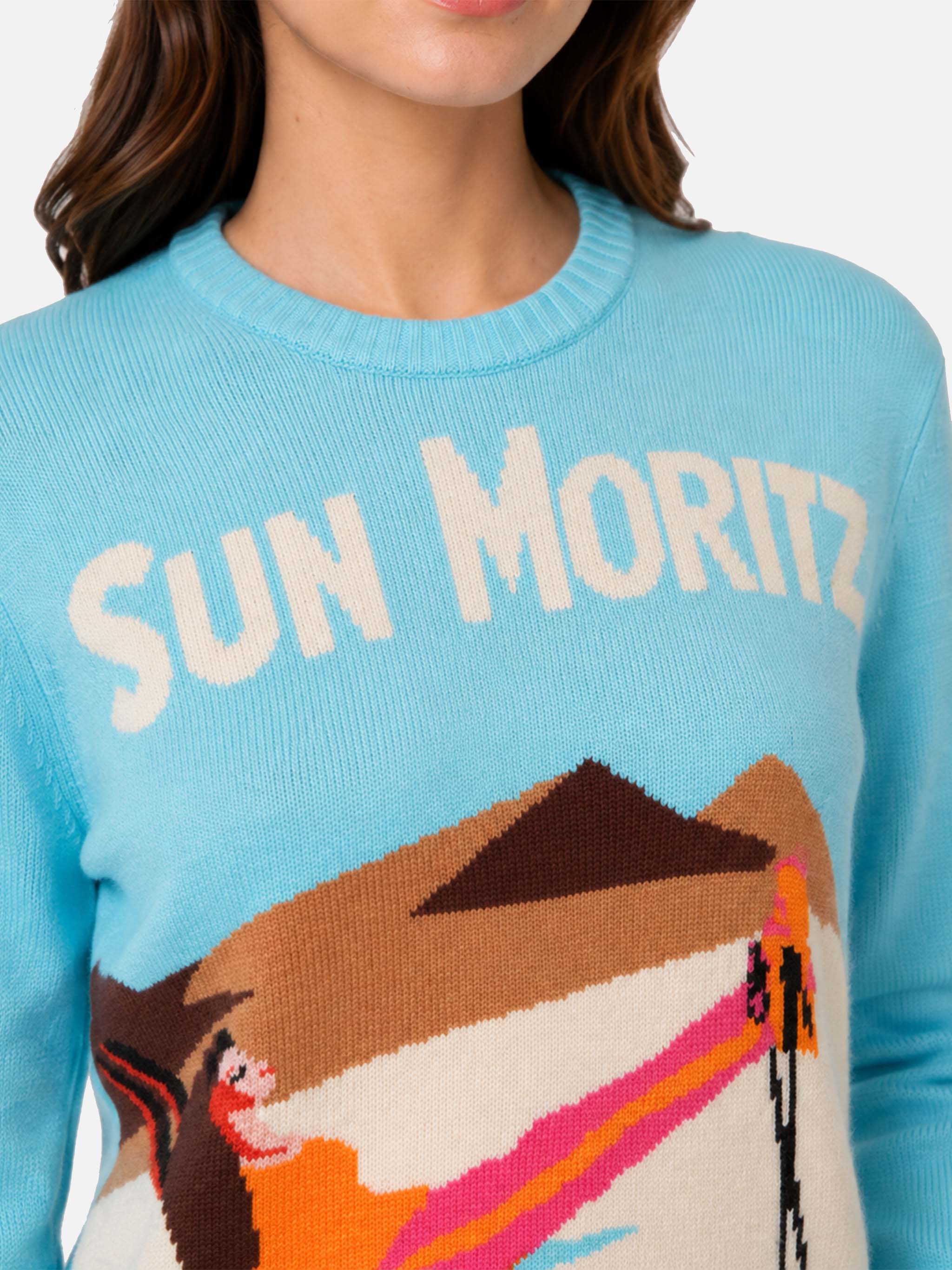 mc2-saint-barth-maglione-new-queen-azzurro-con-cartolina-sun-moritz-jacquard image 3